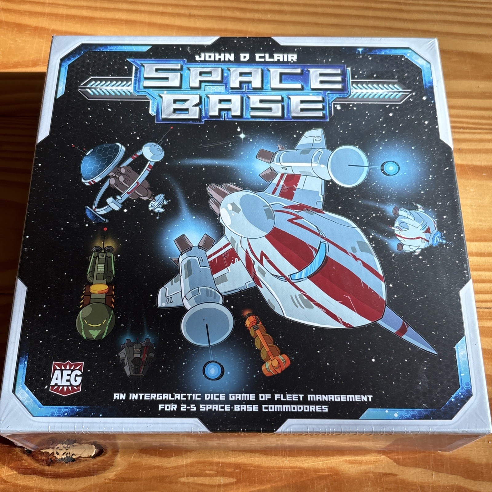 Space Base Dice Board Game by AEG Intergalatic Fleet & John D Clair New