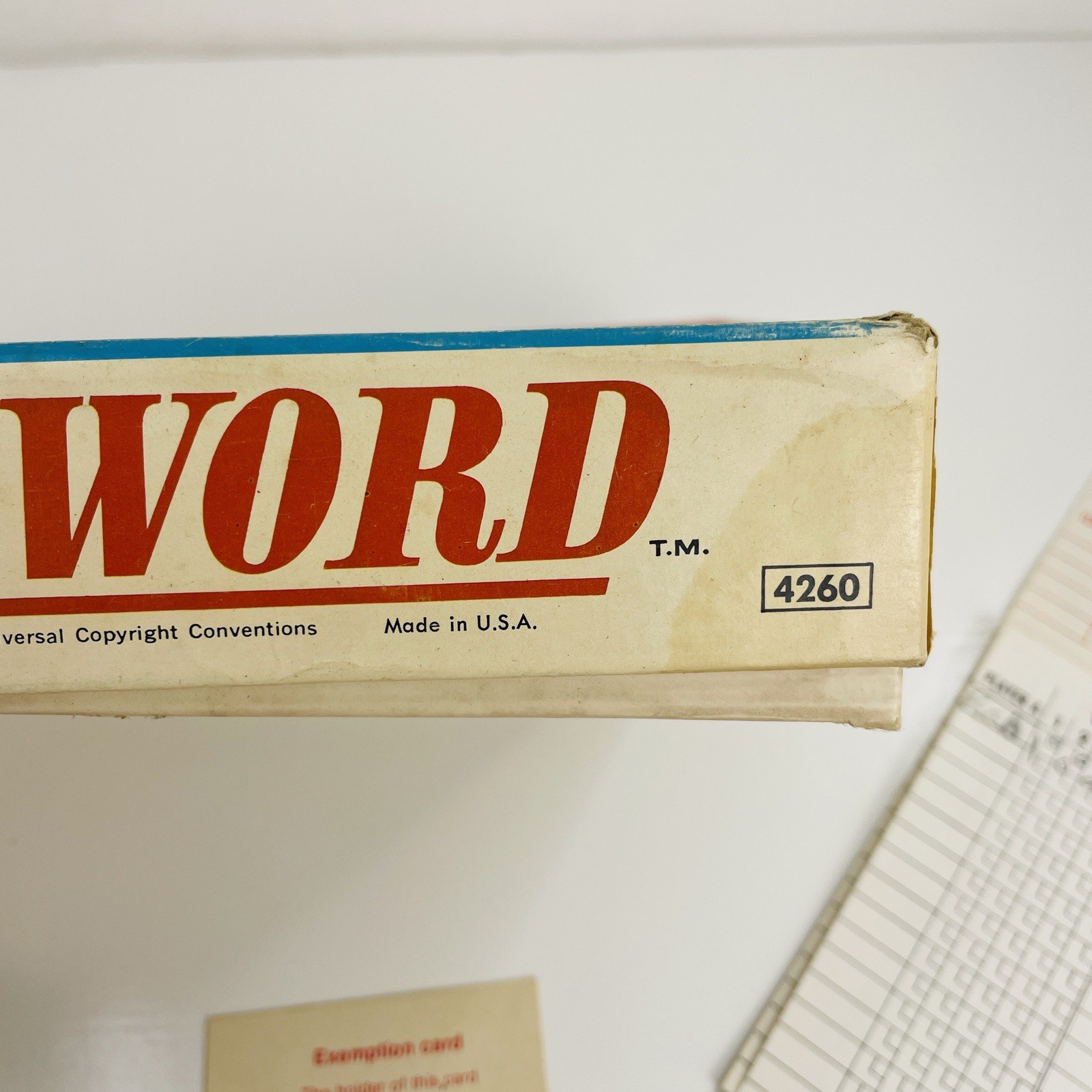 Password Eleventh Edition Board Game 1970 Vintage #4260 Milton Bradley