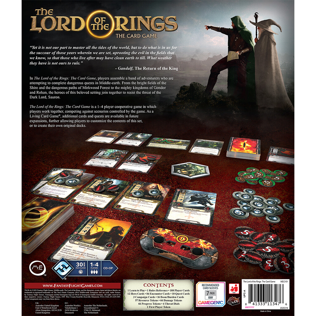 Lord of the Rings LCG 2022 Revised Core Set Board Game NIB