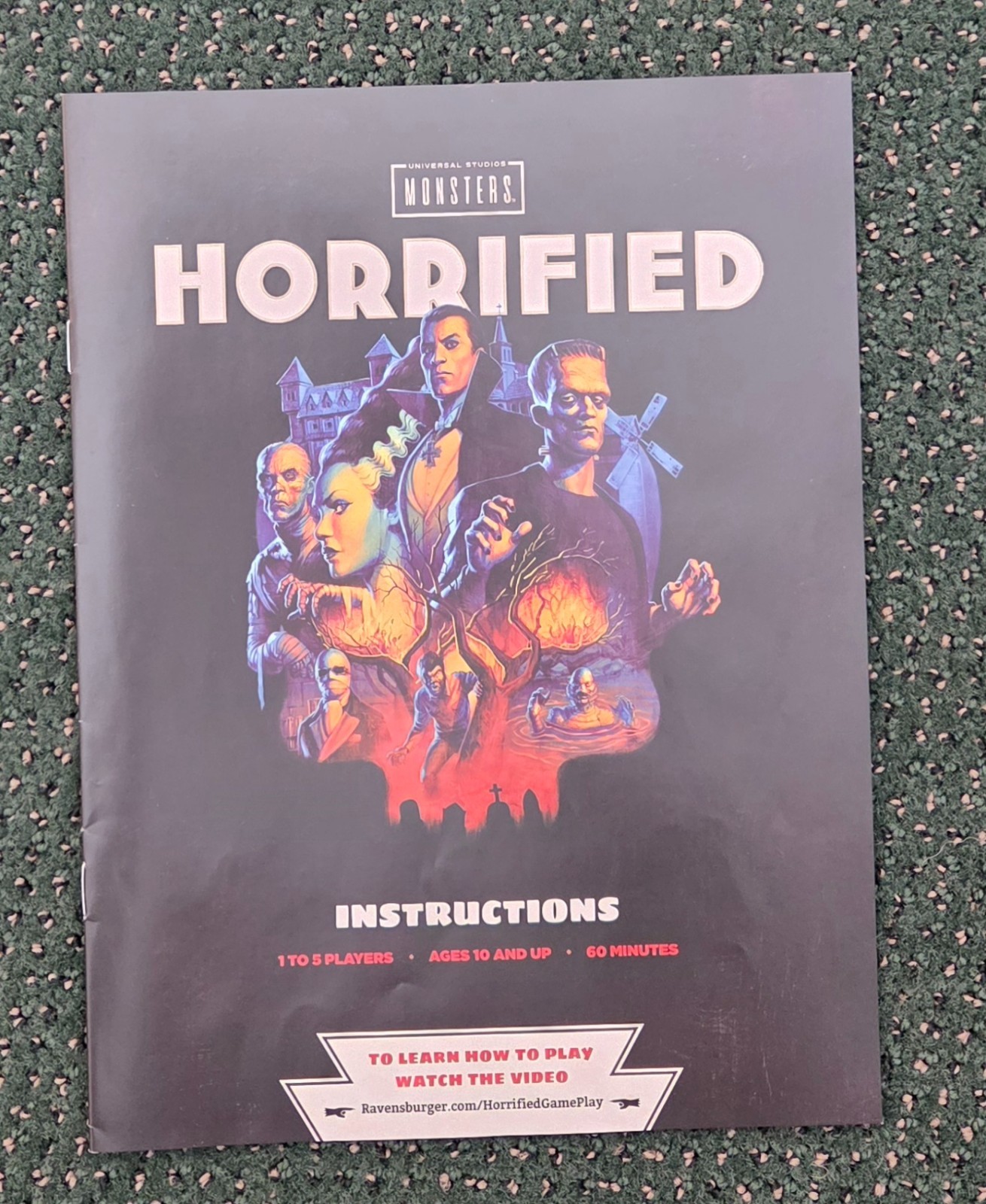Horrified Universal Monsters Strategy Game Complete Great Condition Halloween