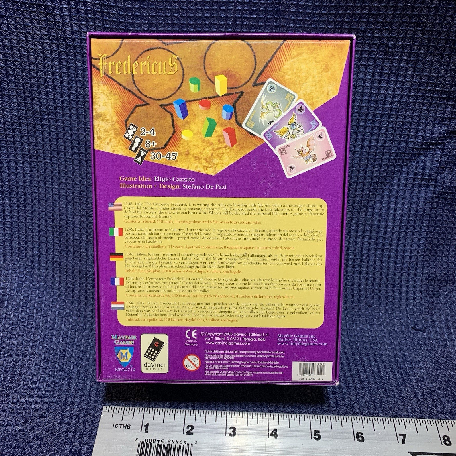 FREDERICUS Strategy Game Mayfair DaVinci Falconry Complete Free Shipping