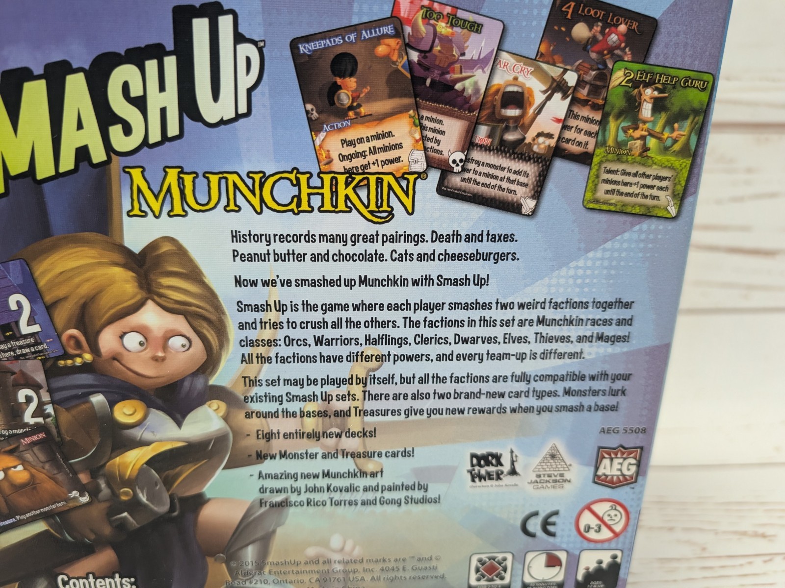 Smash Up Munchkin Board Card Game AEG Signed by John Kovalic