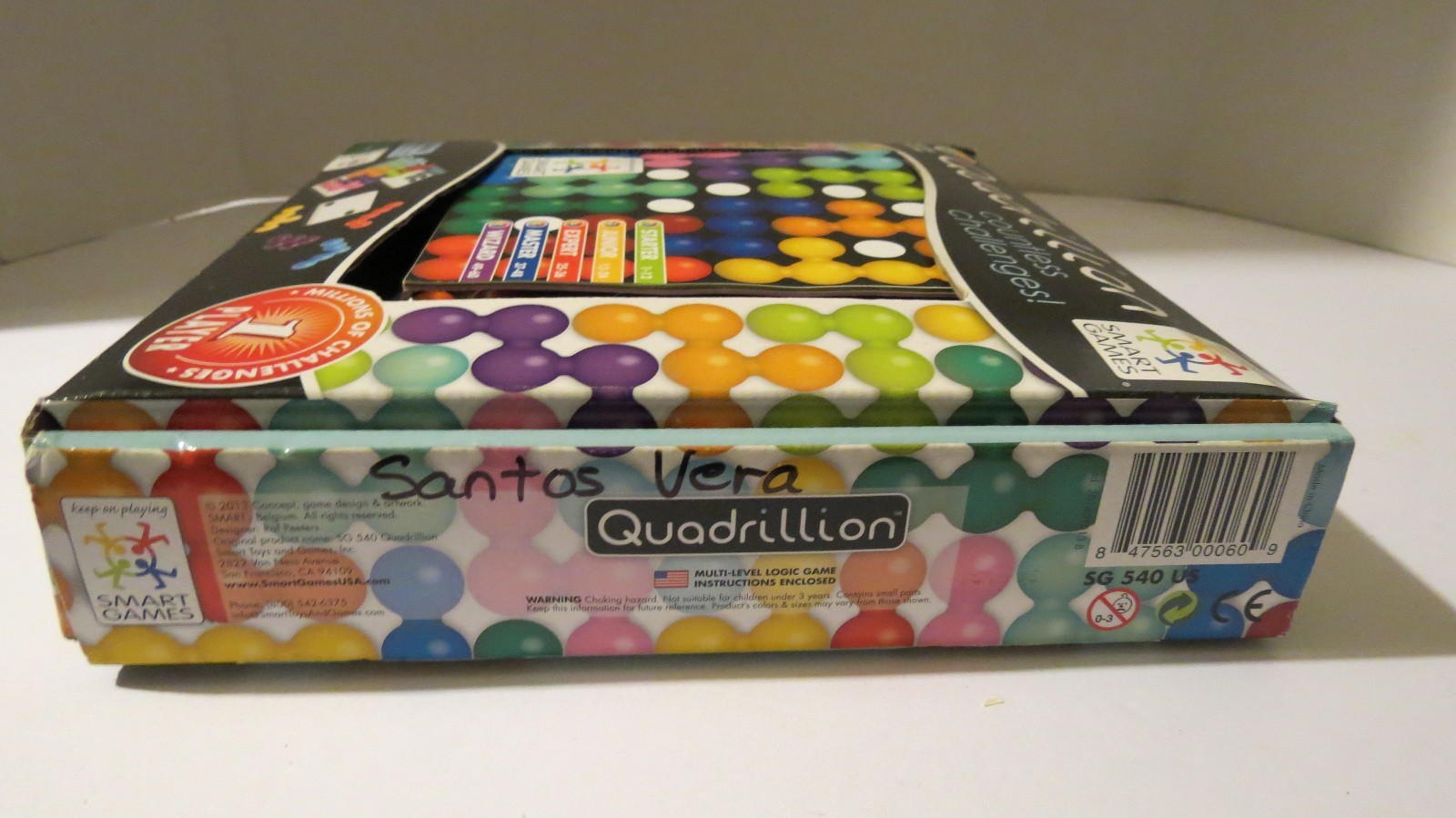 QUADRILLION ~ MULTI-LEVEL LOGIC GAME ~ ULTIMATE SOLITAIRE~COMPLETE ~ SMART GAMES