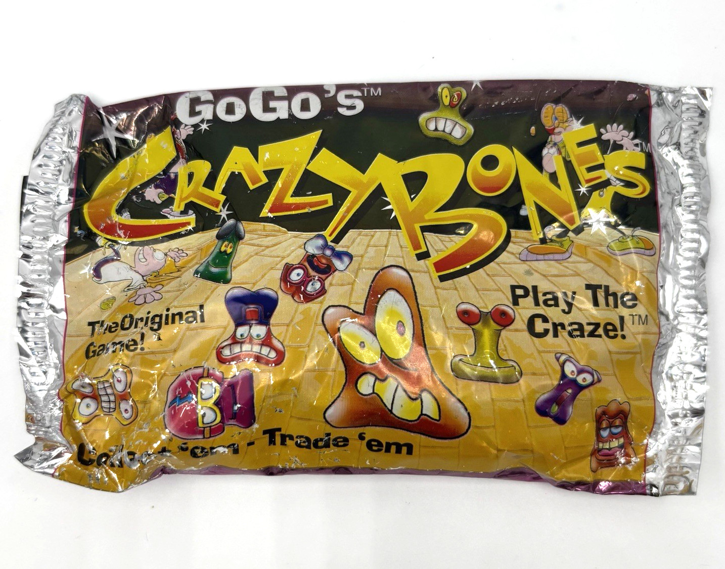1 New Pack of Original 1996 Gogos Crazy Bones Classic Series