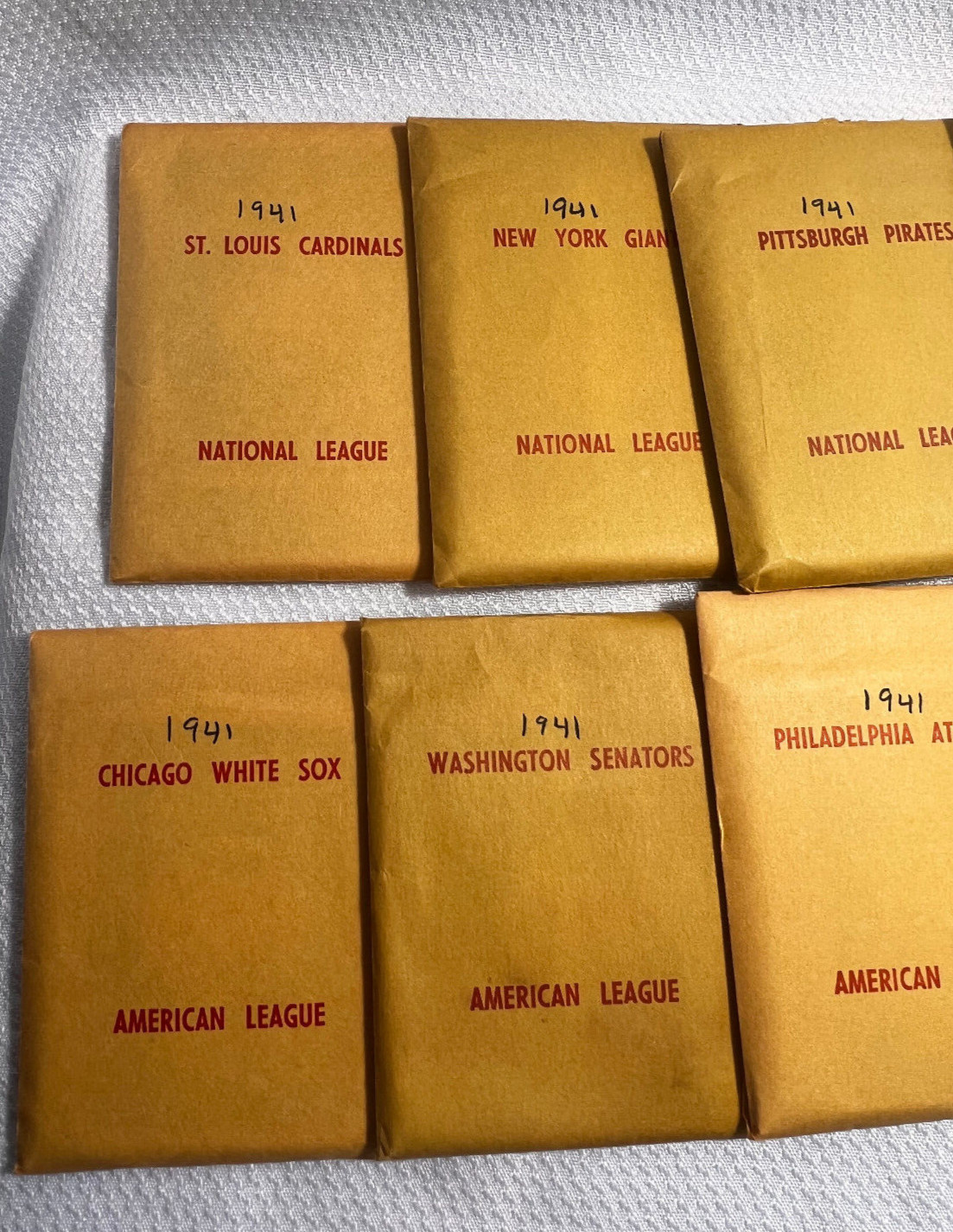 1941 APBA Baseball Cards Made In 1977 16 Teams 20 Players Per Team 12 Is On 56