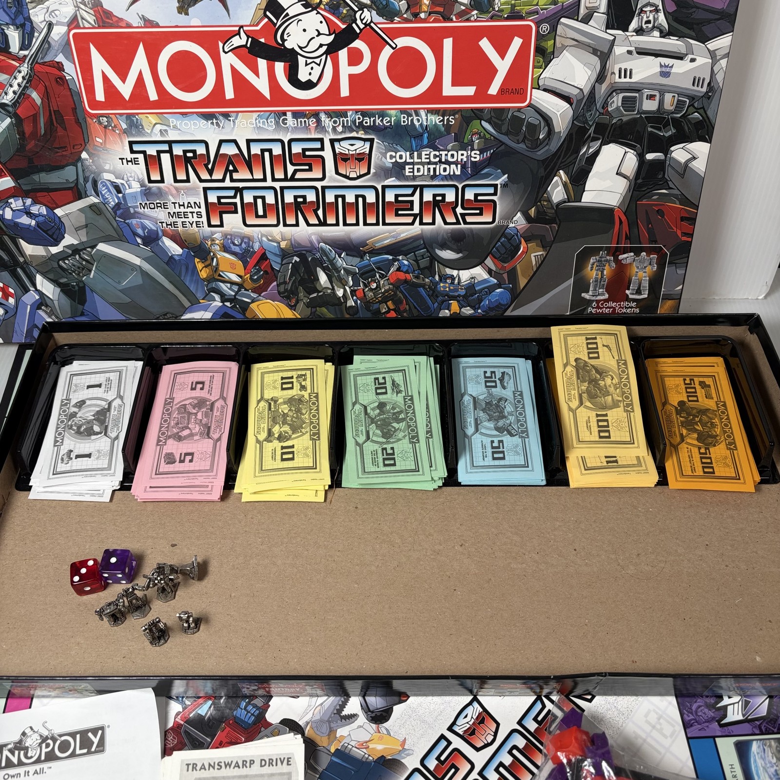 Monopoly The Transformers Collector’s Edition Board Game USAopoly Hasbro