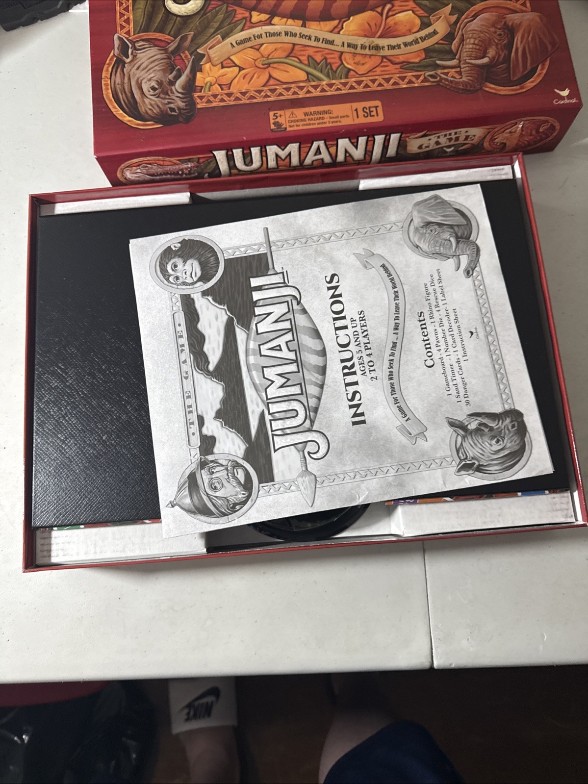 Milton Bradley Original JUMANJi Board Game 100% complete Vintage