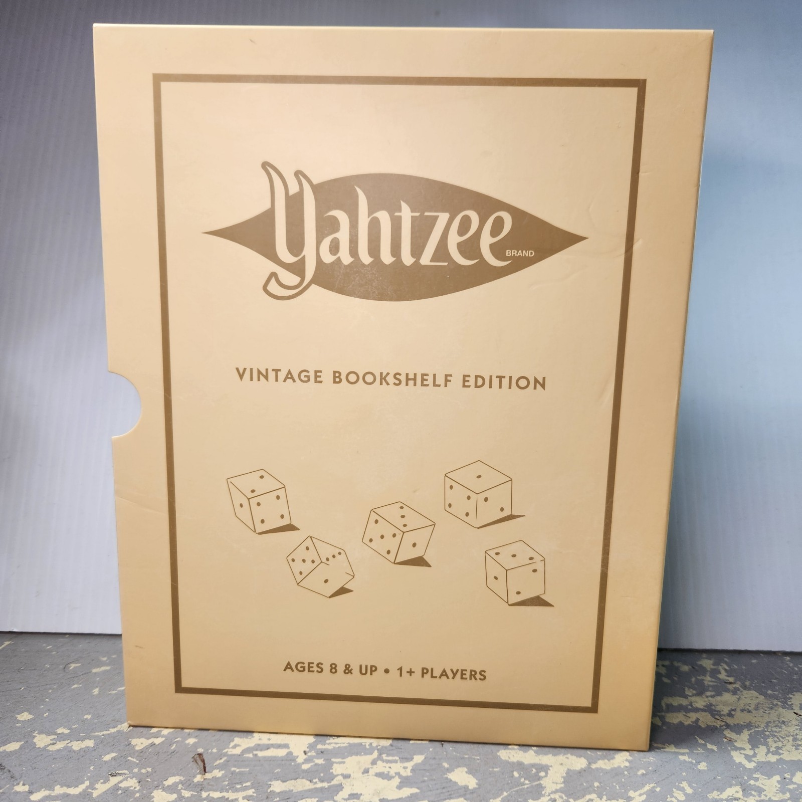 Yahtzee Vintage Bookshelf Edition WS Game Company New Open Box Complete Premium