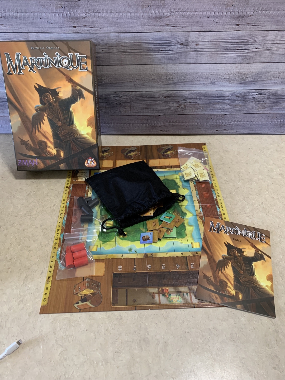 Martinique (Board Game, 2010) Z-Man Games White Goblin Emanuele Ornella COMPLETE