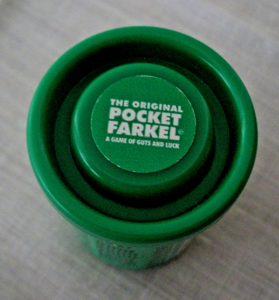 Vintage 1997 IMPROVEMENTS ORIGINAL POCKET FARKEL GAME Luck and Guts Game RARE