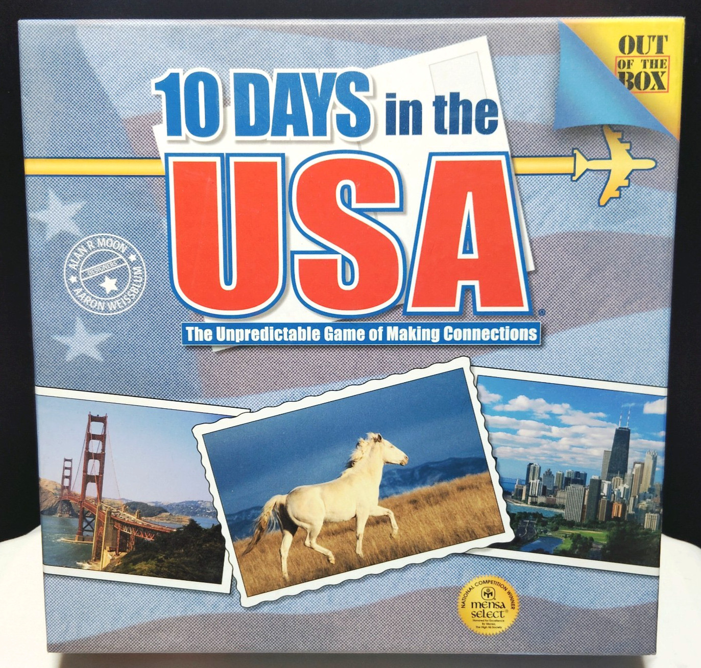 10 Days in the USA Board Game Incomplete Missing Transportation Tiles Parts