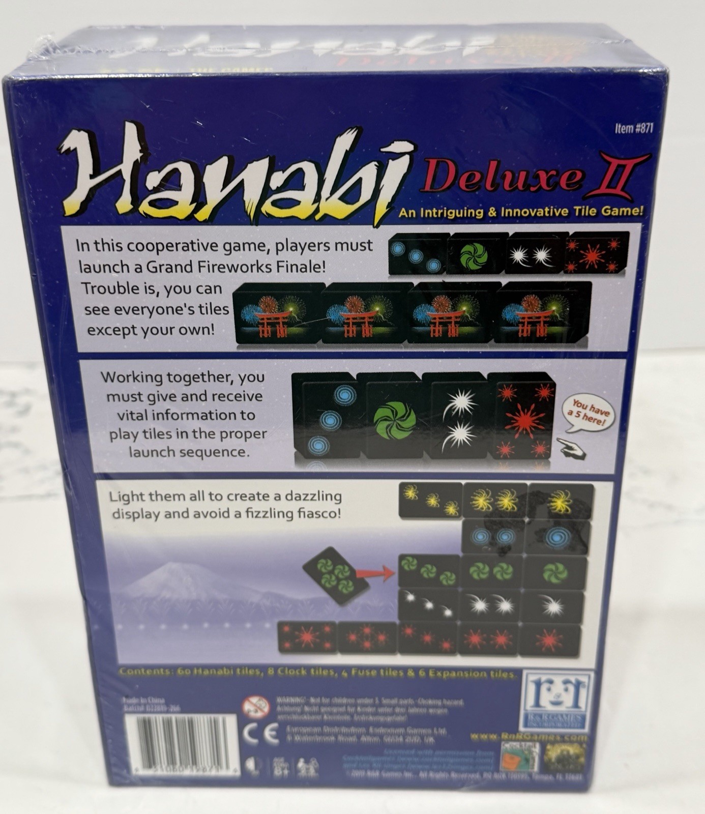 Hanabi Deluxe II Board Game Brand New