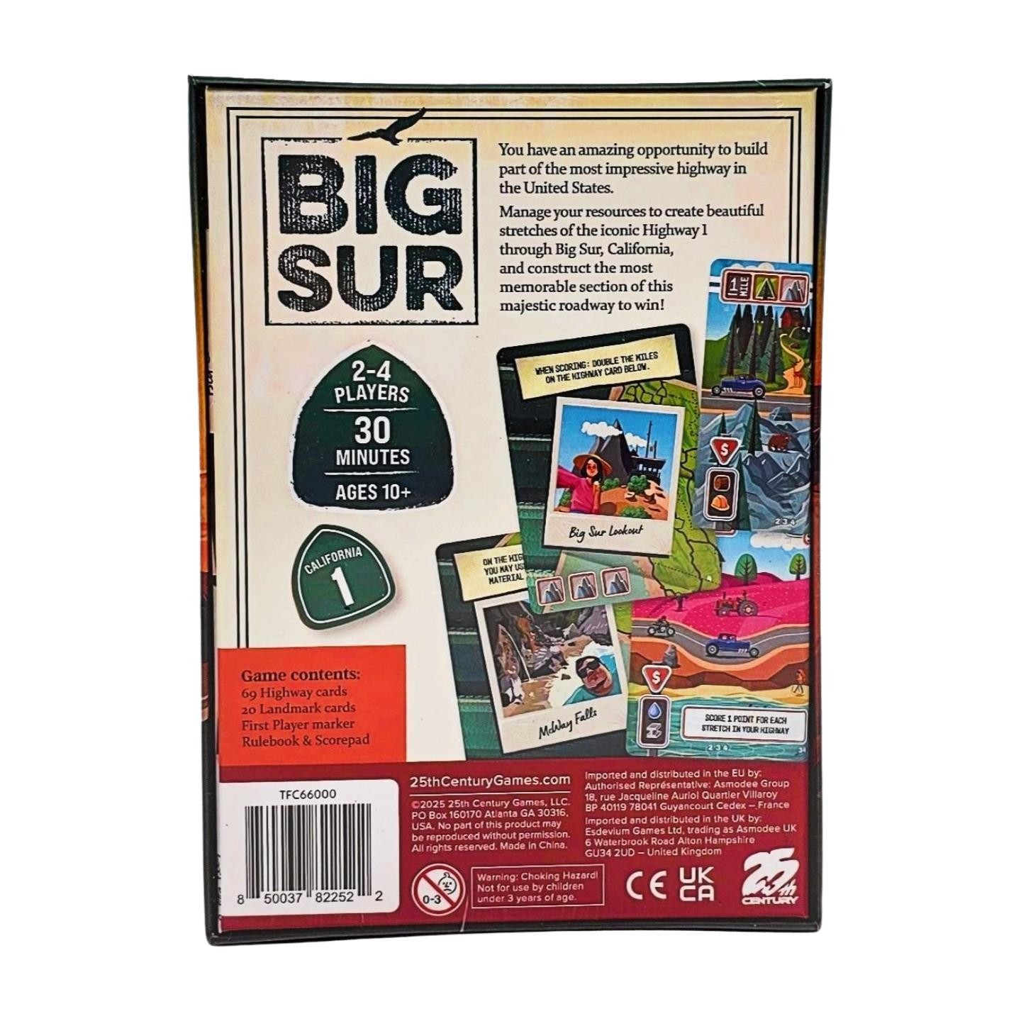 Big Sur + Landmarks Promo Cards by 25th Century Games – SEALED