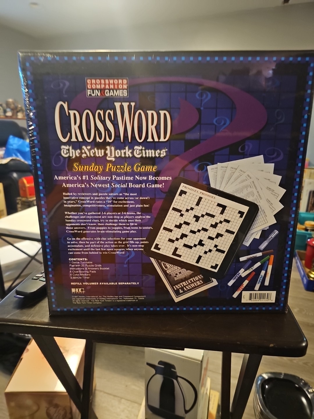 VINTAGE Crossword “The New York Times” Sunday Puzzle Game 1997