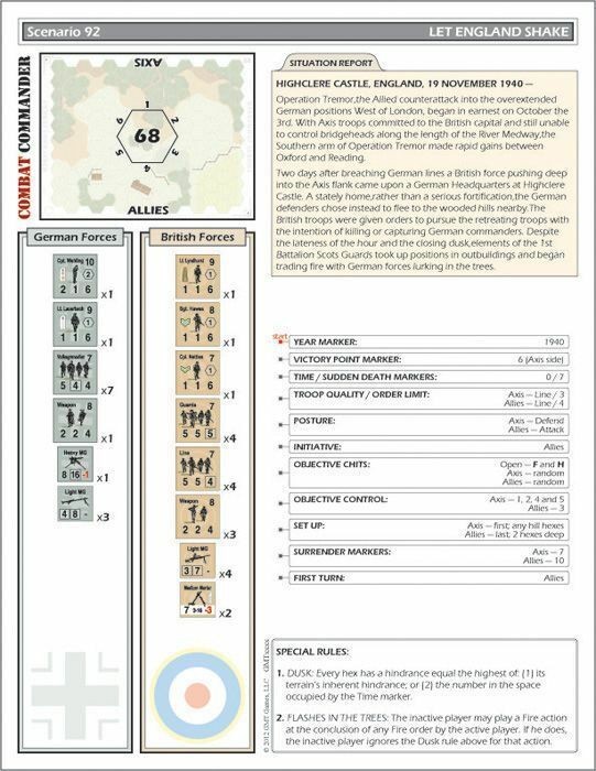 GMT Games CC Combat Commander Battle Pack Nr 6 Sealion 2nd Printing