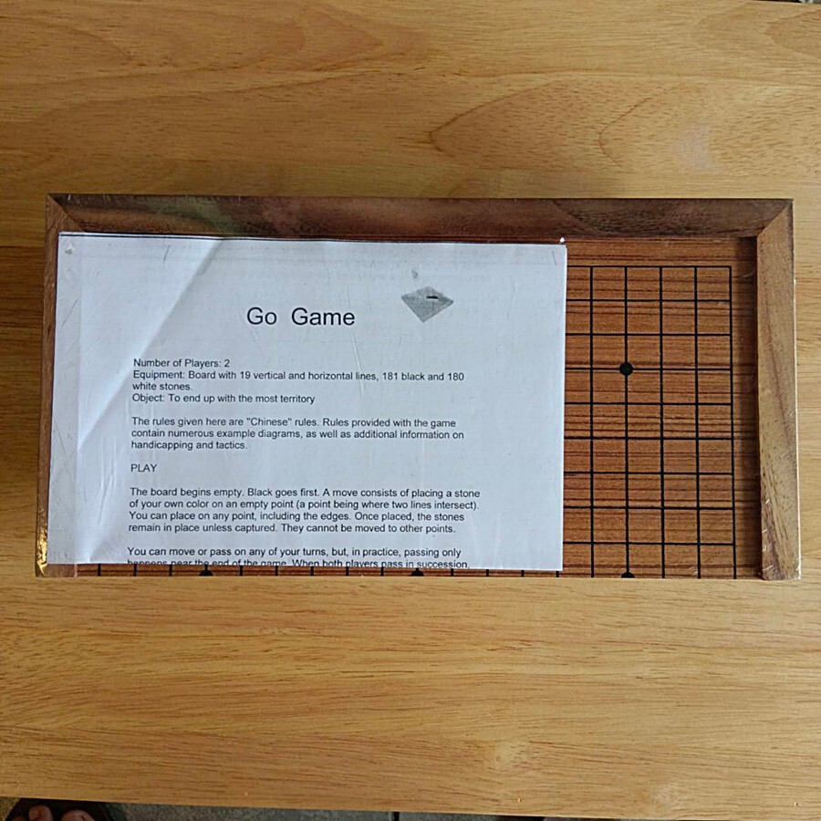 12″ Go Game Wooden Chinese Board Game Complete Set Included Stones, Boxes DHL