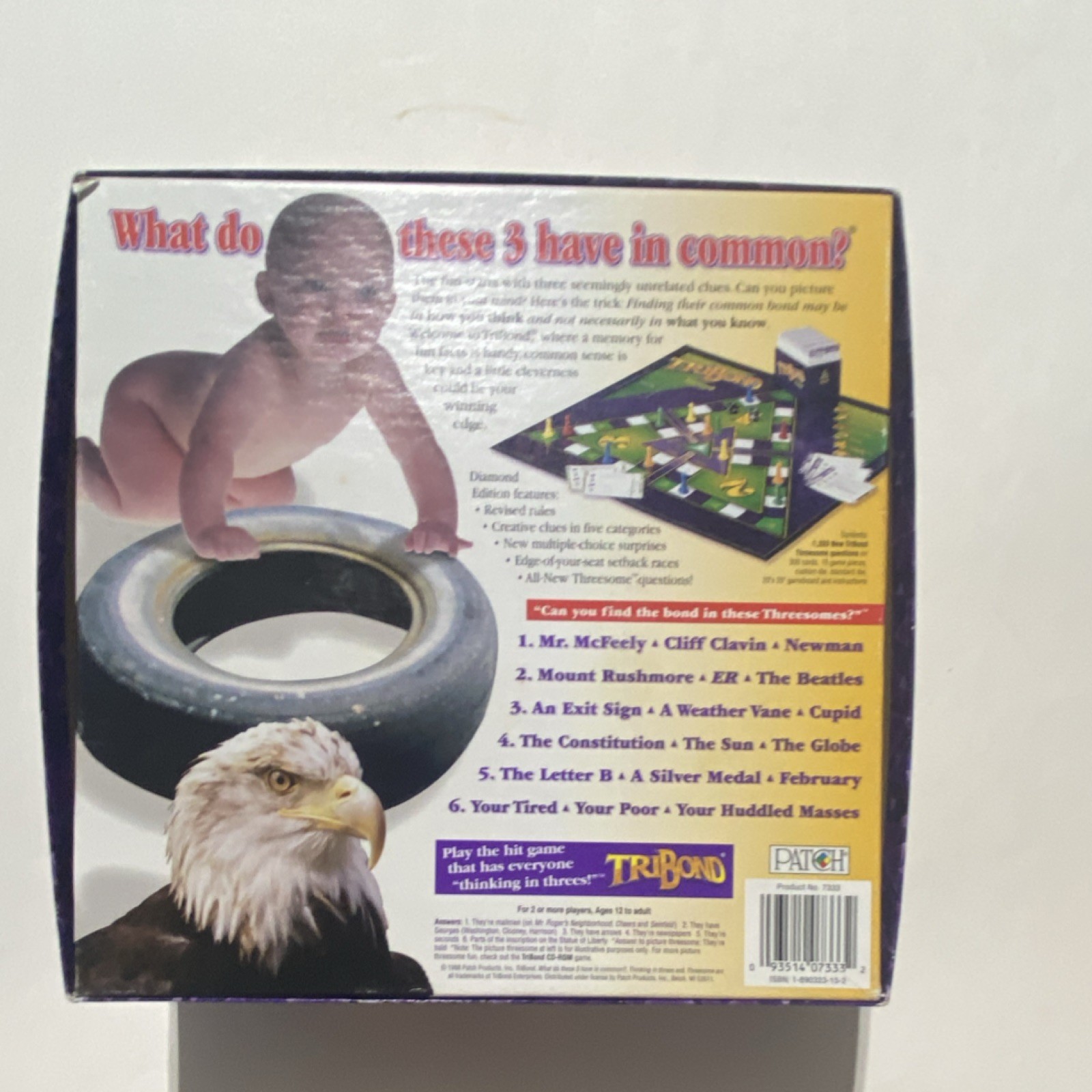 Patch Products TriBond Diamond Edition Board Game Complete Set Multiple-Choice