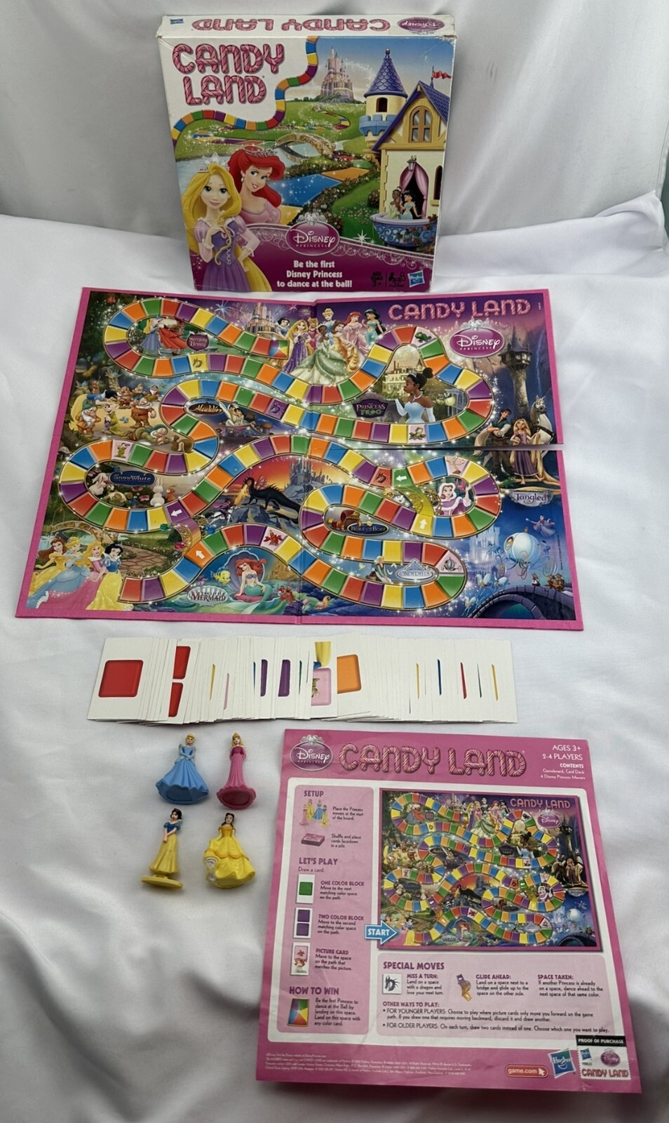 2014 Disney Princess Candy Land Game by Hasbro Complete in Very Good Condition