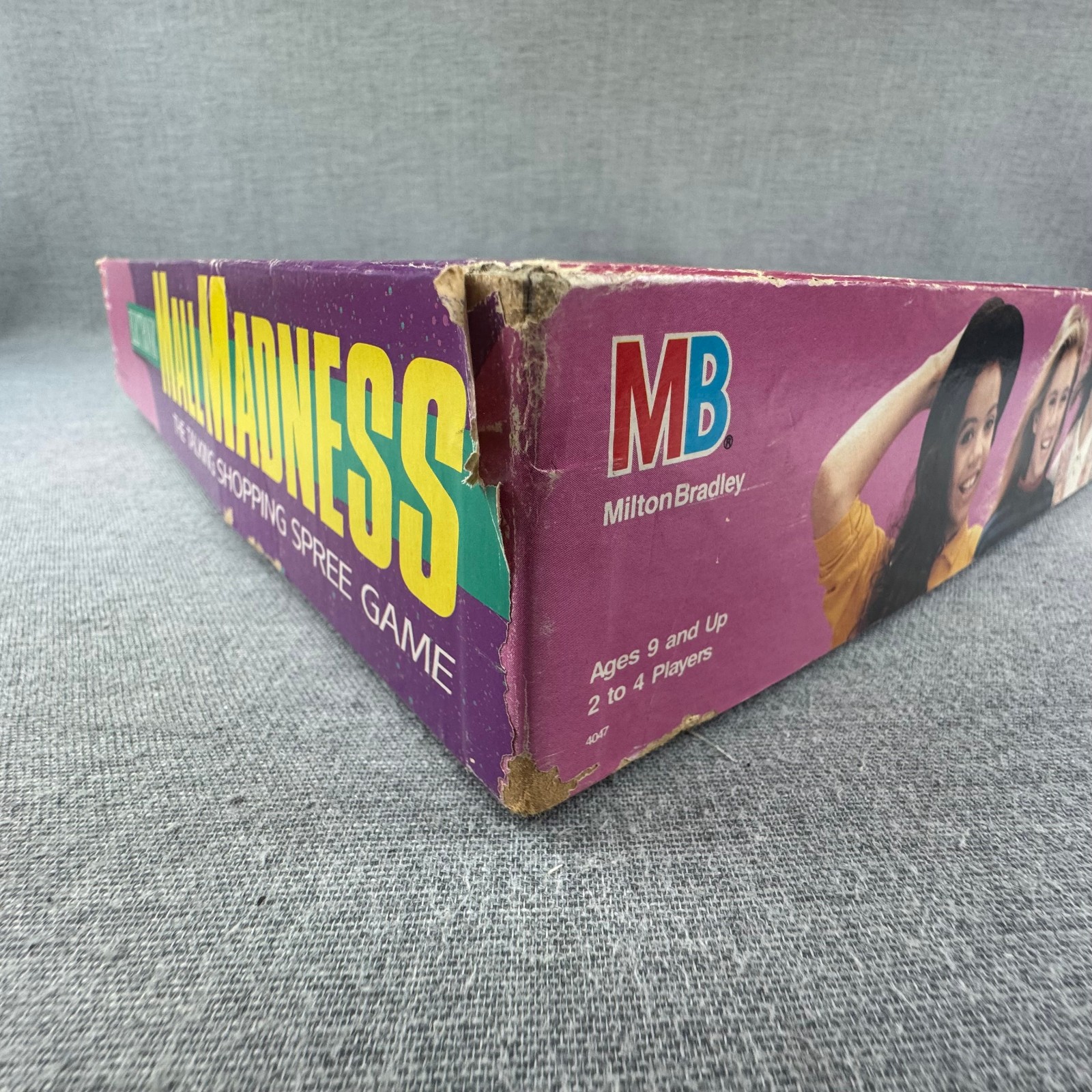 Vintage 1989 Electronic Mall Madness Board Game Milton Bradley Works Incomplete