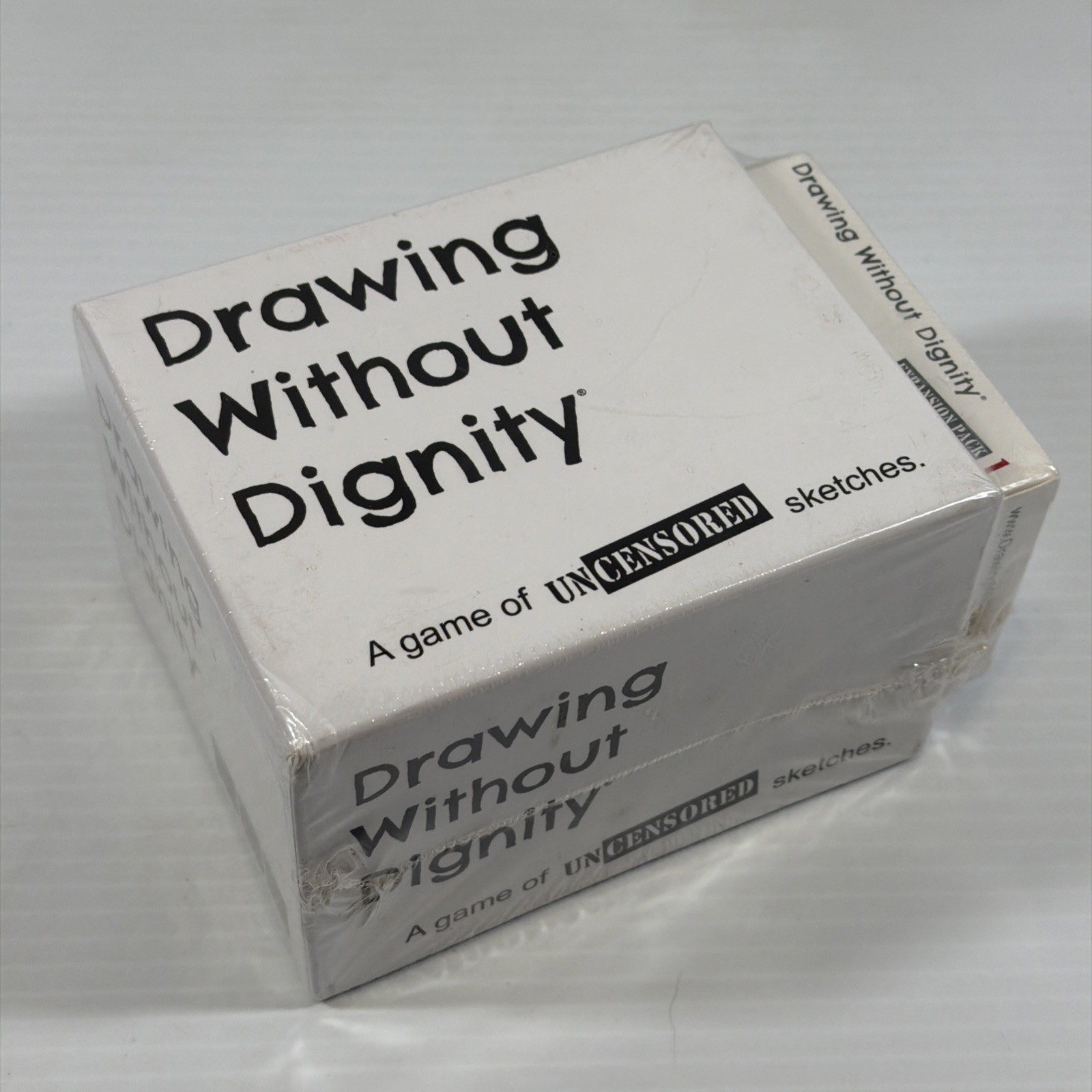 Drawing Without Dignity Party Game + Expansion Pack 1 Adult Card Game Complete