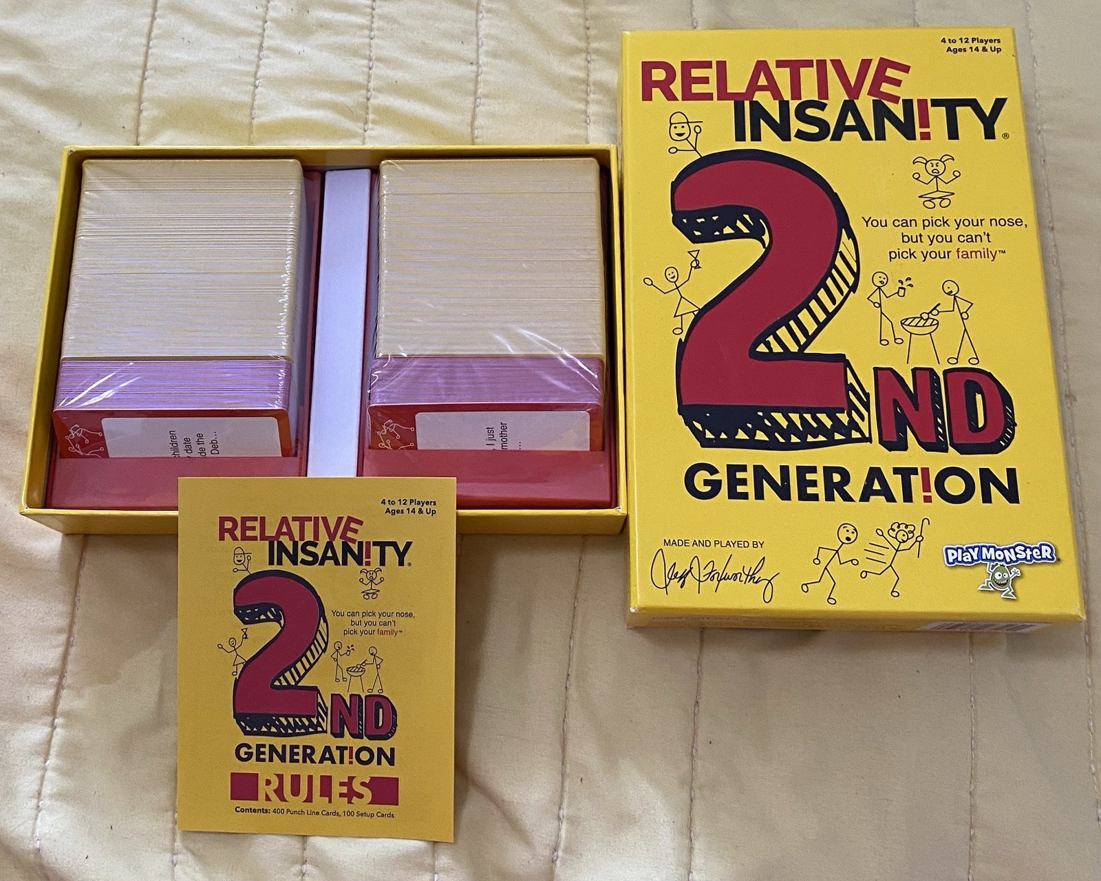 Relative Insanity 2nd Generation Party Game Ages 14 + 4-12 Players NEW