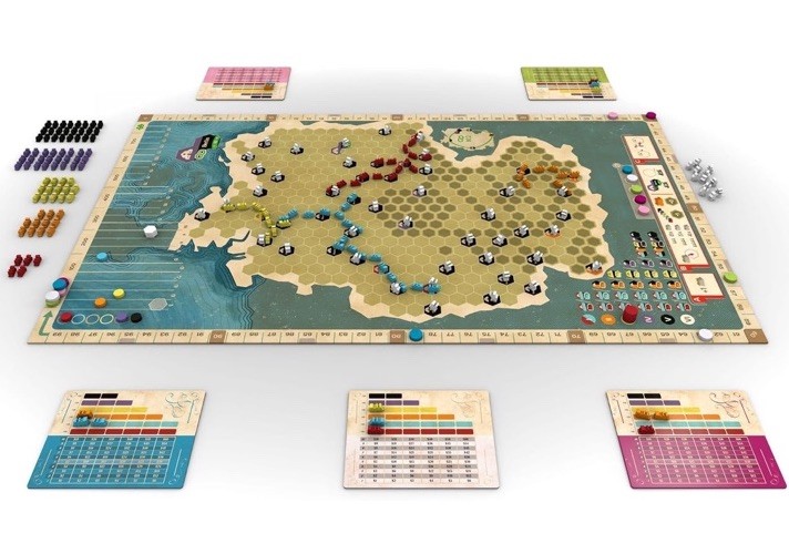 Ride The Rails France & Germany Expansion Map Board Game Expansion