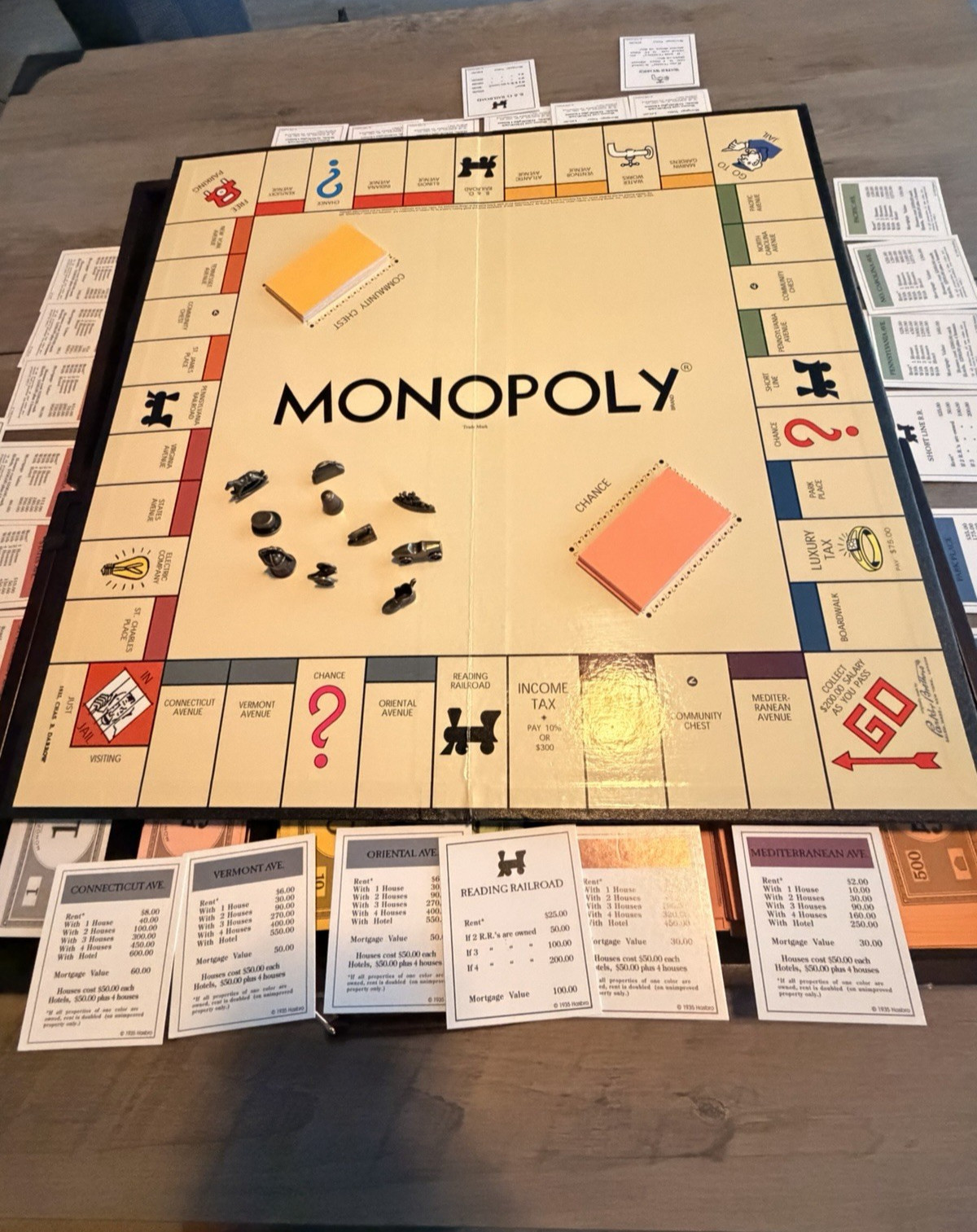Monopoly Deluxe First Edition 1935 Reproduction 2005 Wooden Case Complete PB
