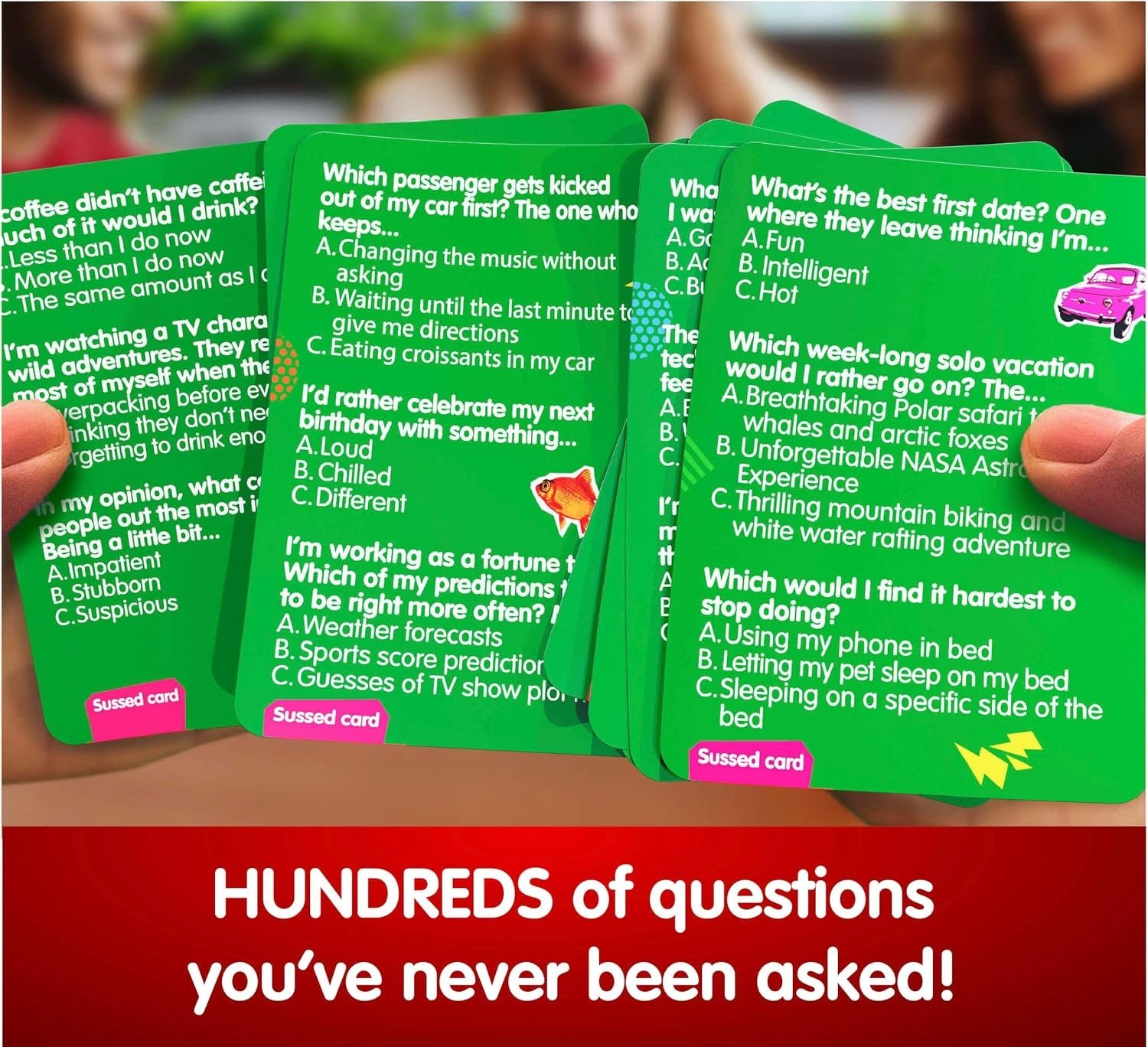 SUSSED “What Would You Do?” Pocket-Sized Question Cards – Card Social Party Game
