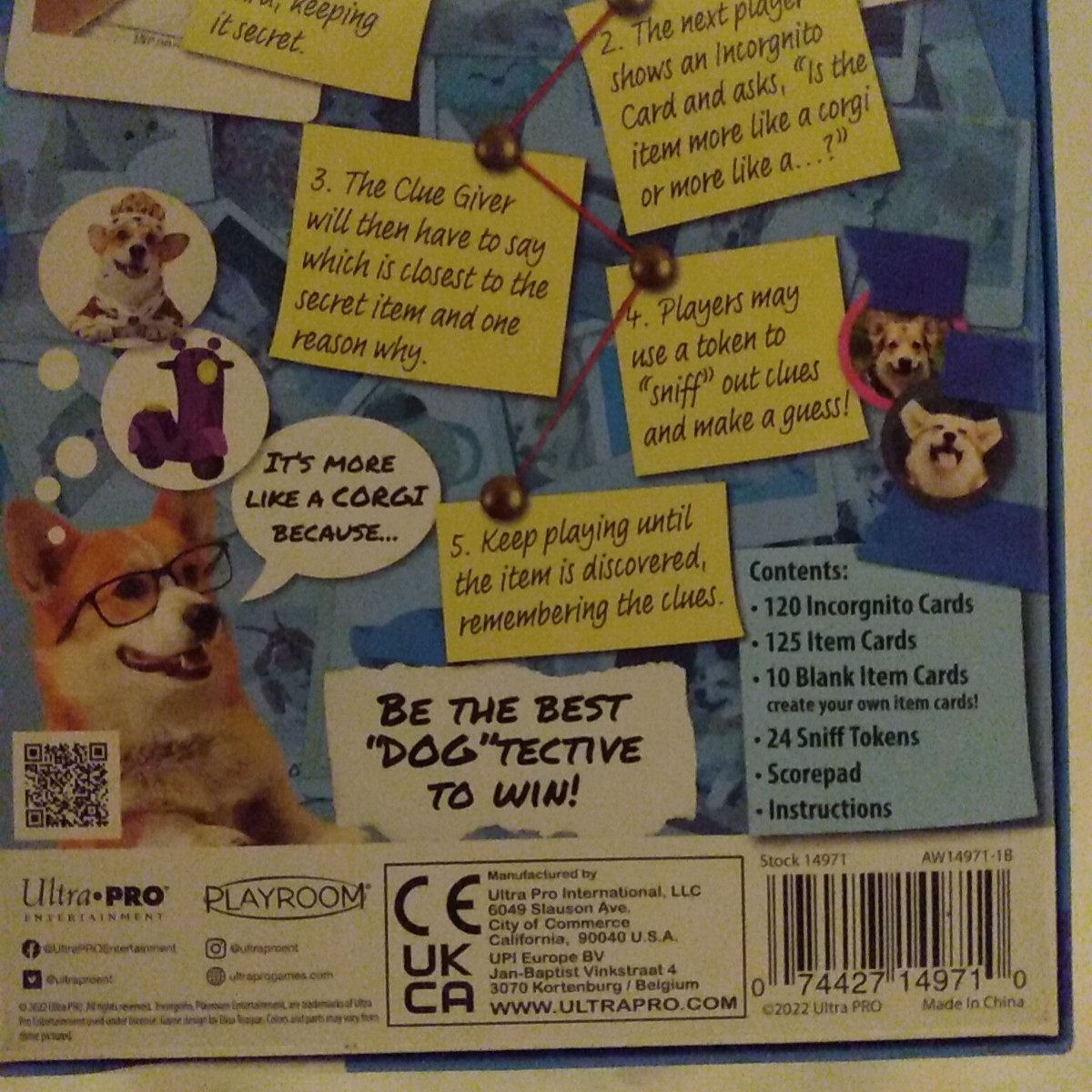 Game Incorgnito Corgi Dog Guess Based on Clues Ages 8 Up Preowned Complete 2022