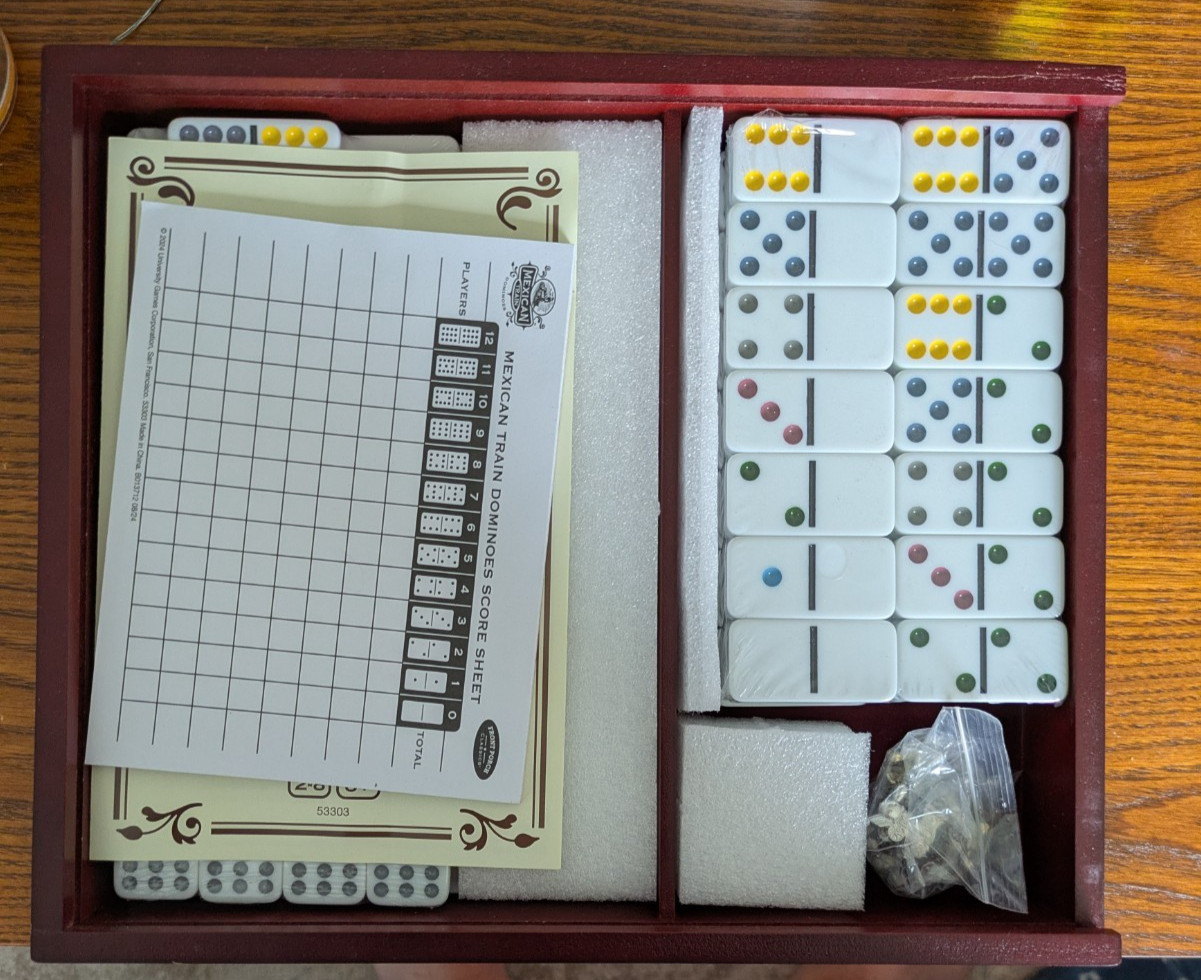 Mexican Train Dominoes – Fun table top game for families or parties