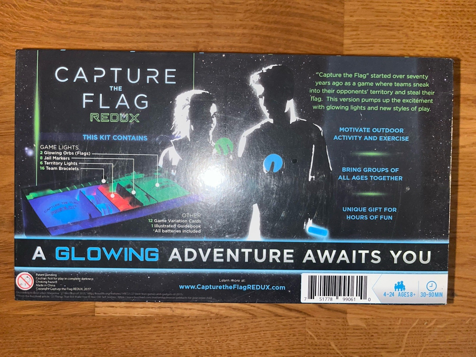 CAPTURE THE FLAG REDUX: Glow in the Dark Outdoor Game – NEW and SEALED!!!!