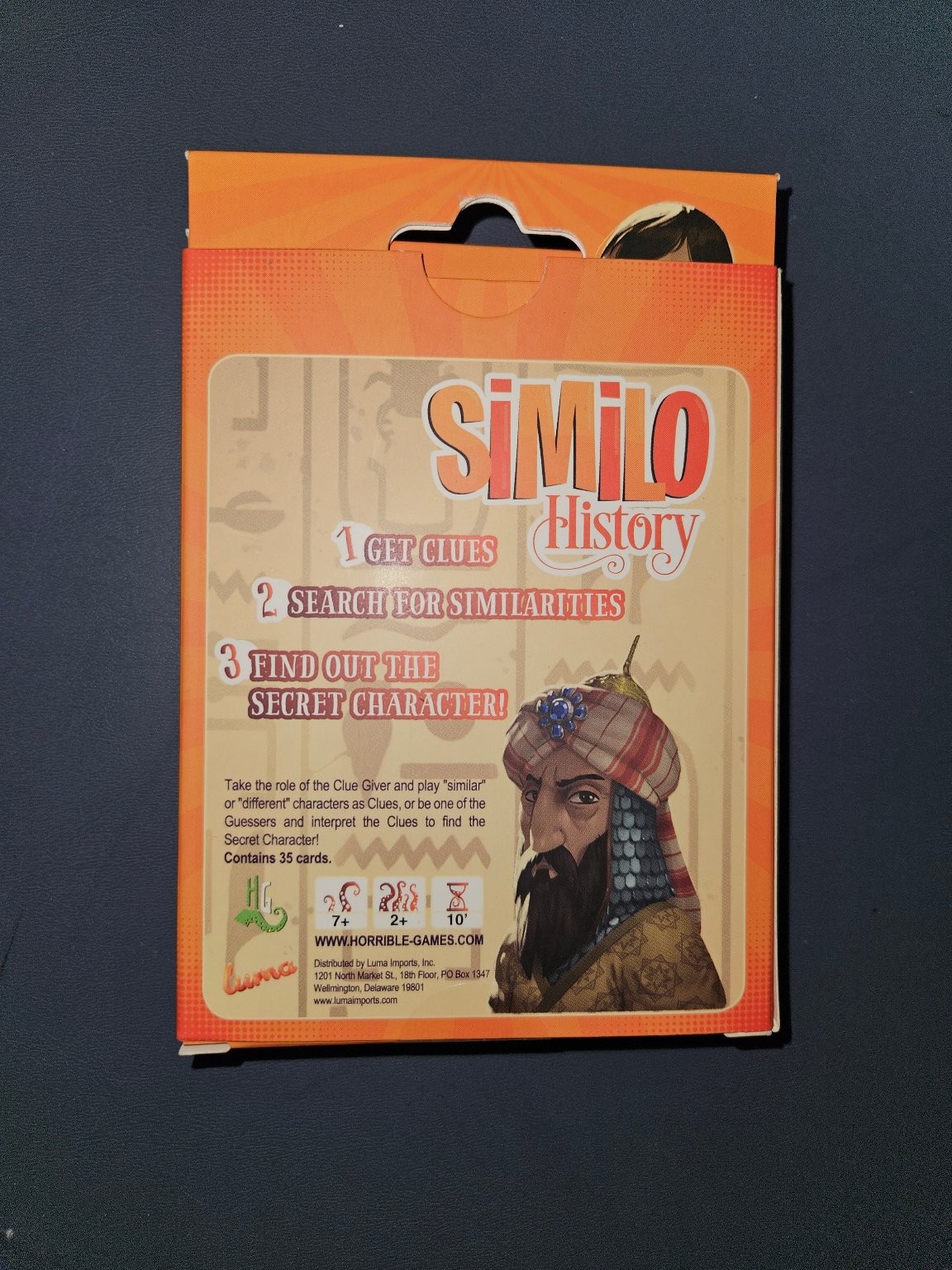 Similo History Card Game by Horrible Games 2+ Players Ages 7+ Cardboard 2019