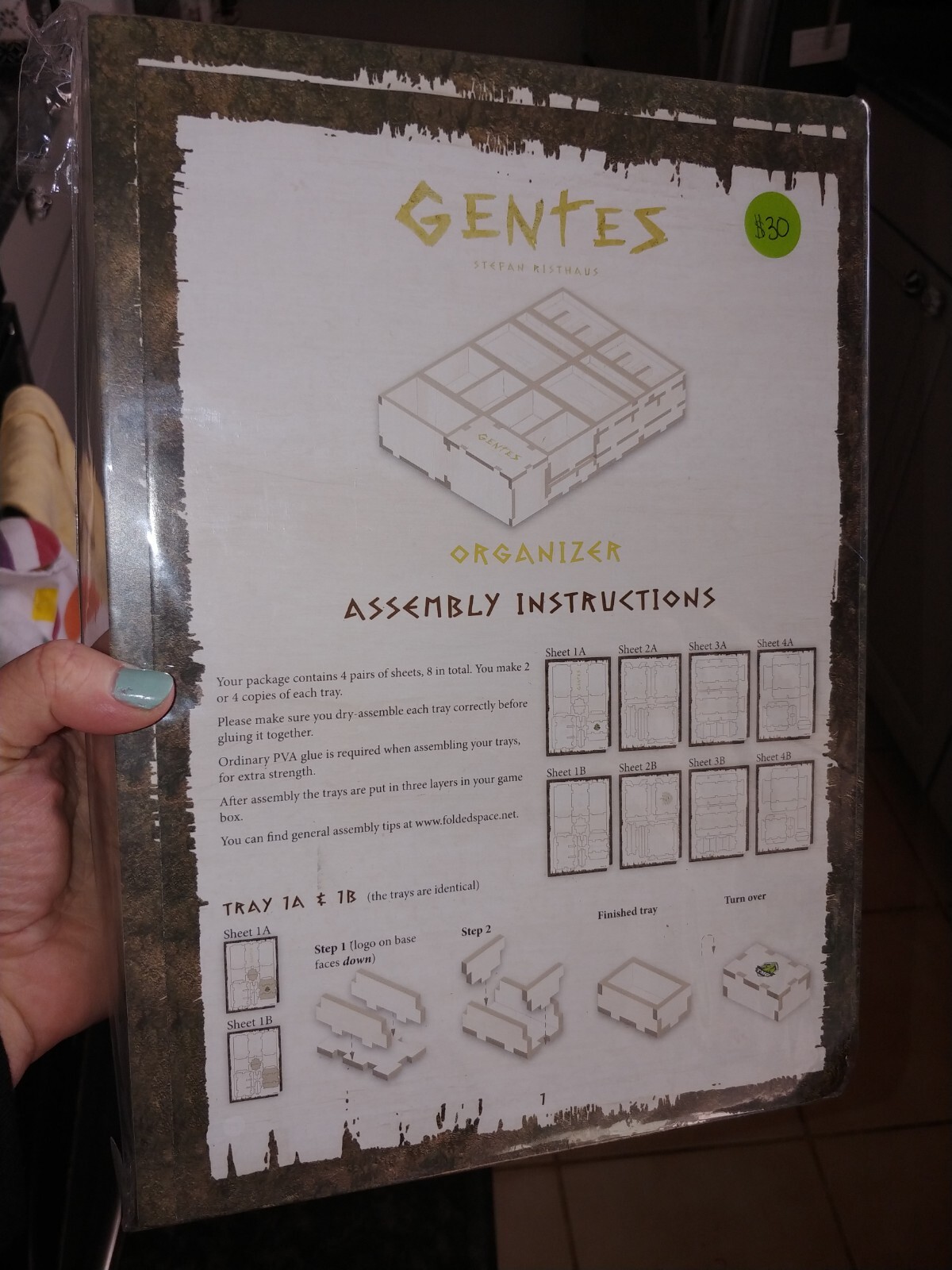 Gentes Deluxified: Folded Space Foam Insert – Tasty Minstrel 2018 Kickstarter