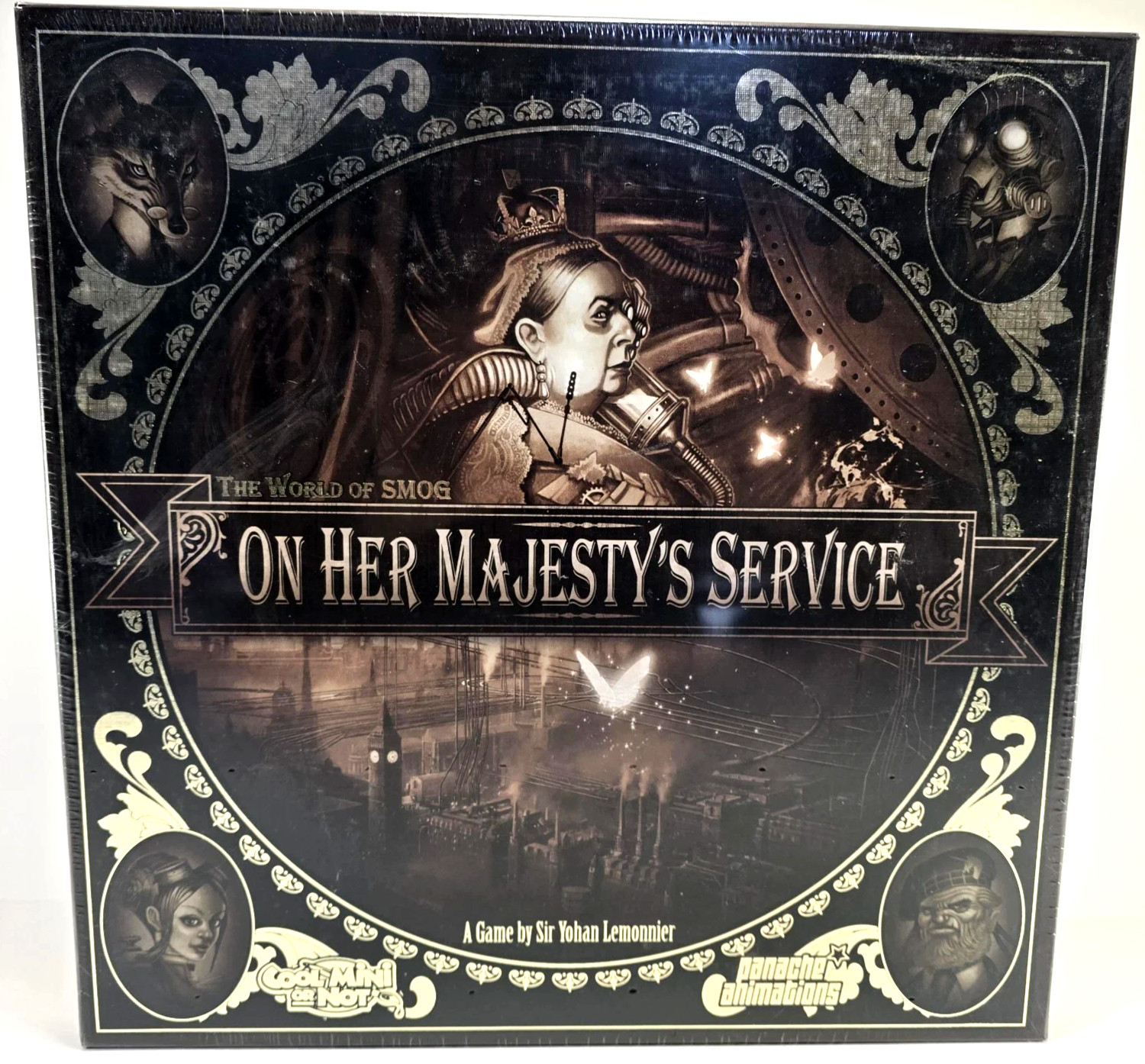 World of Smog – On Her Majesty’s Service Steampunk Victorian Board Game SEALED!