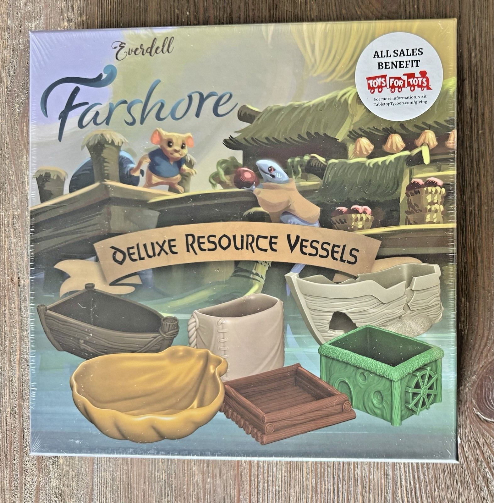 Everdell Farshore Board Game Deluxe Resource Vessels – NEW, Sealed