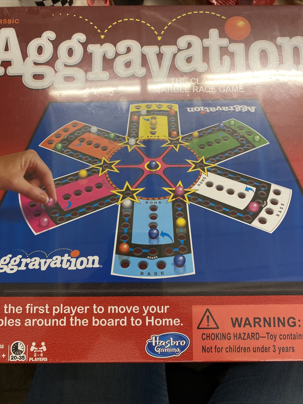 New Aggravation Marble Race Board Game