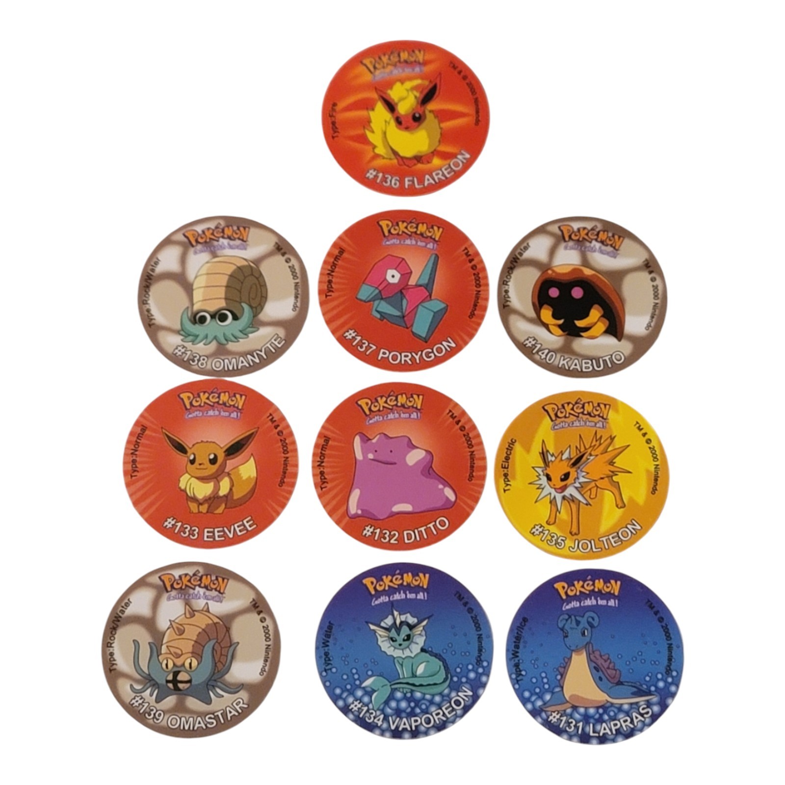 Pokemon Tazos 160 Generation 1