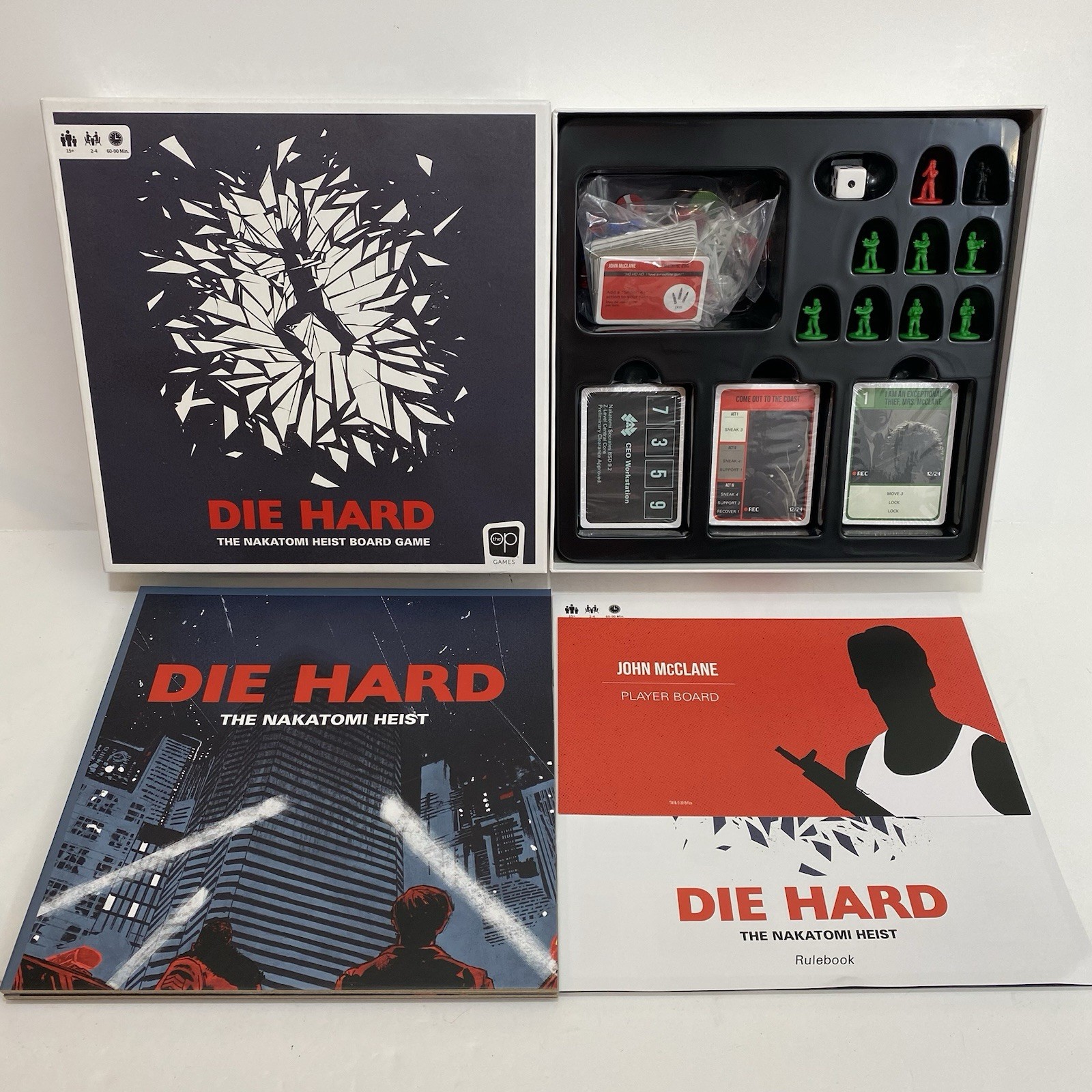 Die Hard The Nakatomi Heist Board Game USAopoly 2019 New Open Box Sealed Cards
