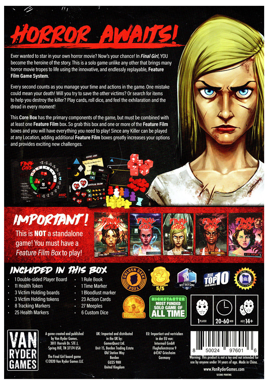 Final Girl Core Box & Frightmare on Maple Lane S1 Feature Film Bundle.
