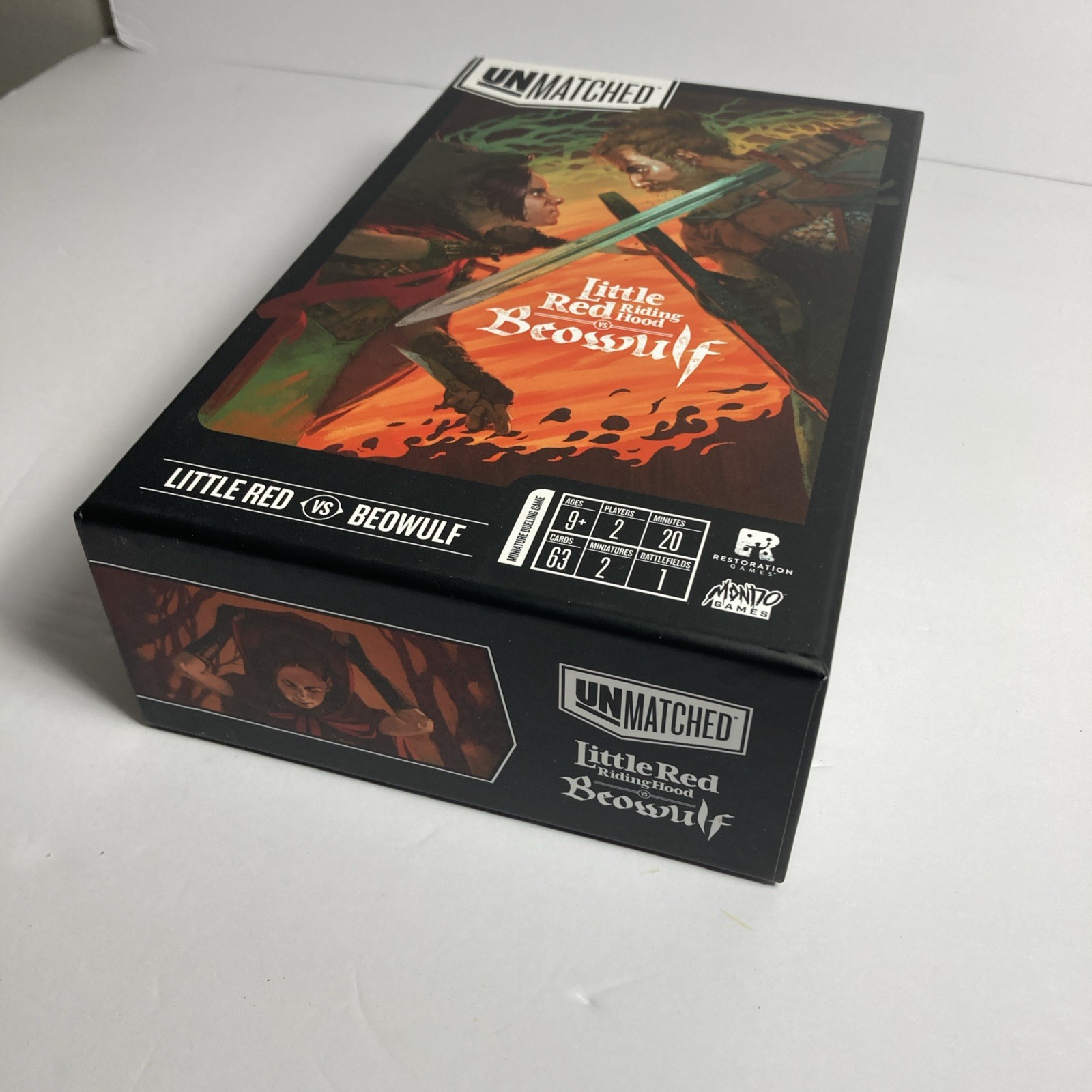 UNMATCHED Little Red Riding Hood vs Beowulf Strategy Duel Board Game Complete