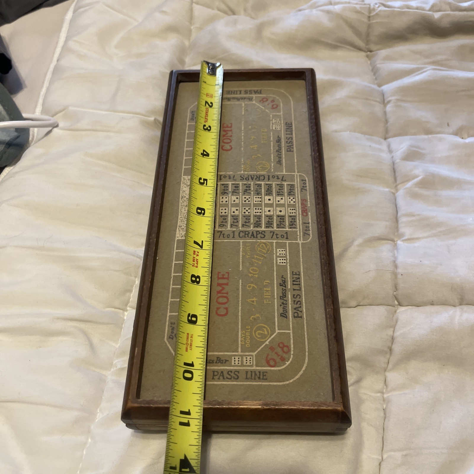 VTG Executive Jewel Box and Game Center Wooden Dice Cards Poker Chips Craps