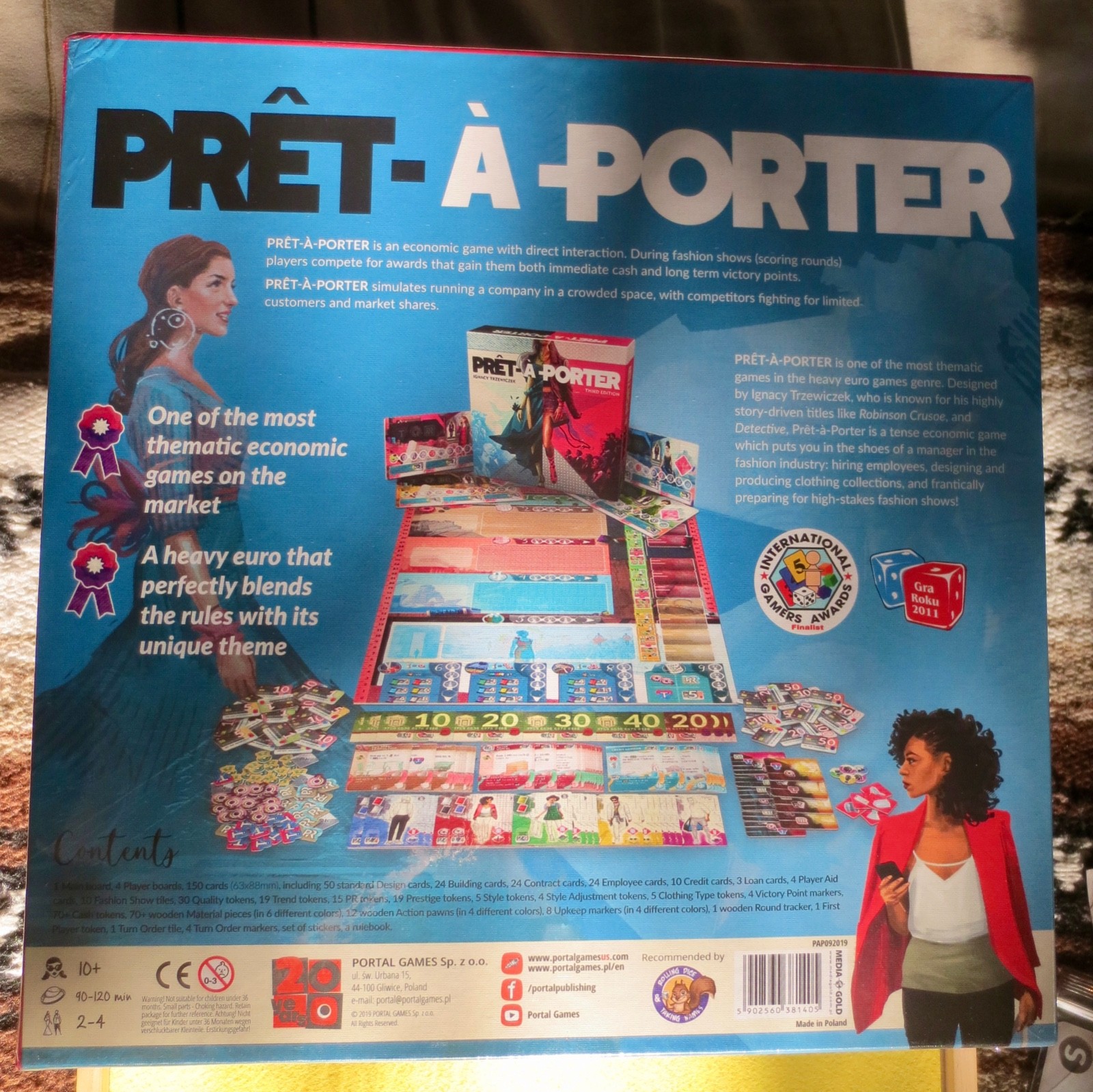 Pret a Porter board game 2019 Portal Games in shrink with promos free shipping