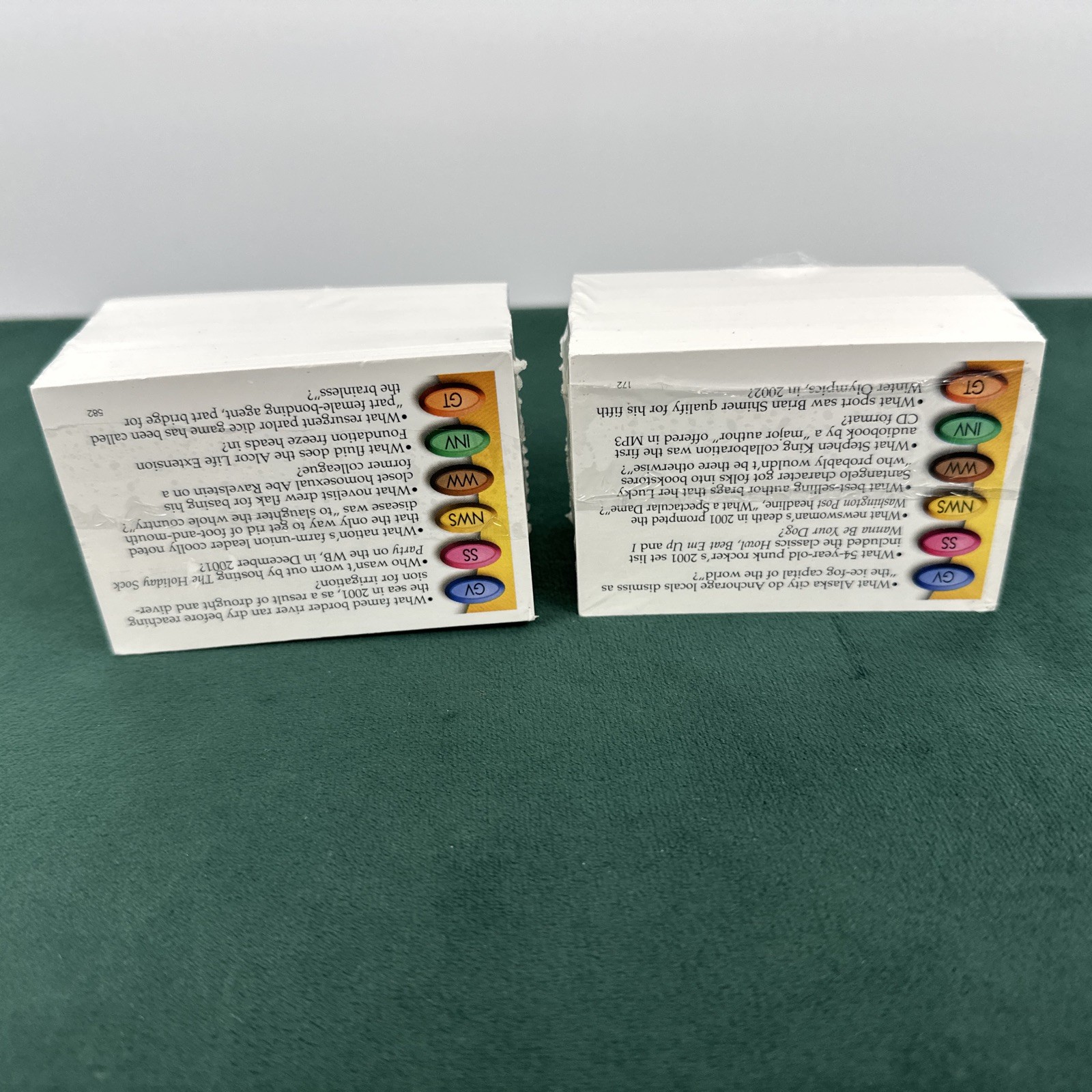 Trivial Pursuit 20th Anniversary Edition Deck of 100 Trivia Cards Lot Of 2 NEW!