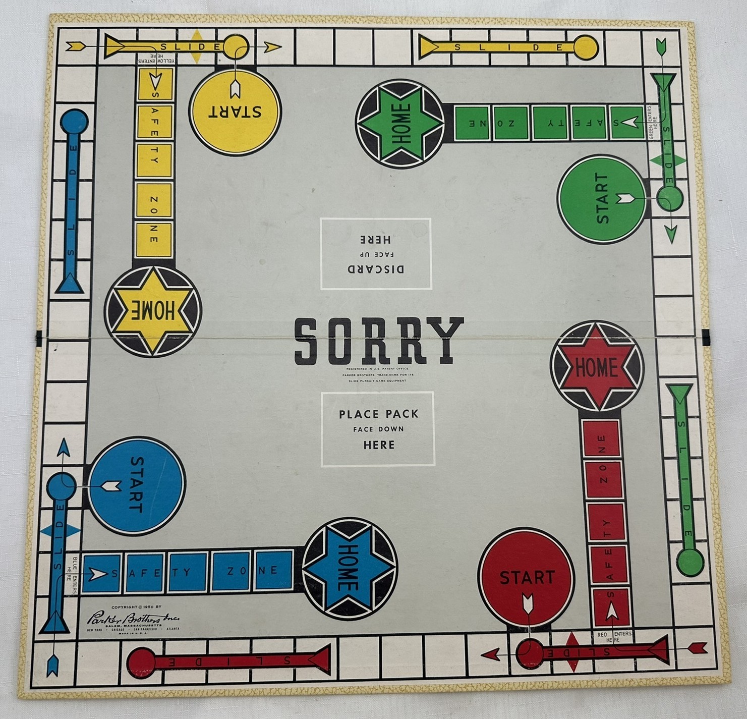 1950 Sorry! Game by Parker Brothers Complete in Great Condition FREE SHIPPING