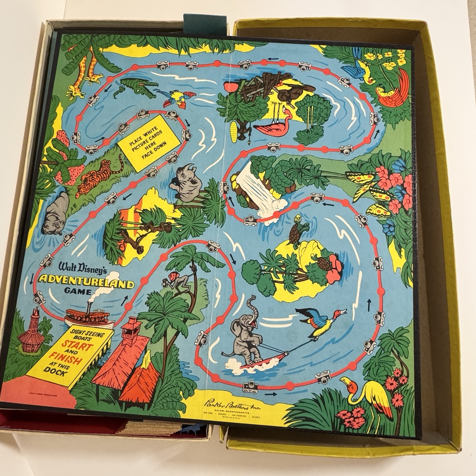 Vintage 1956 Walt Disney Adventureland Board Game by Parker Brothers