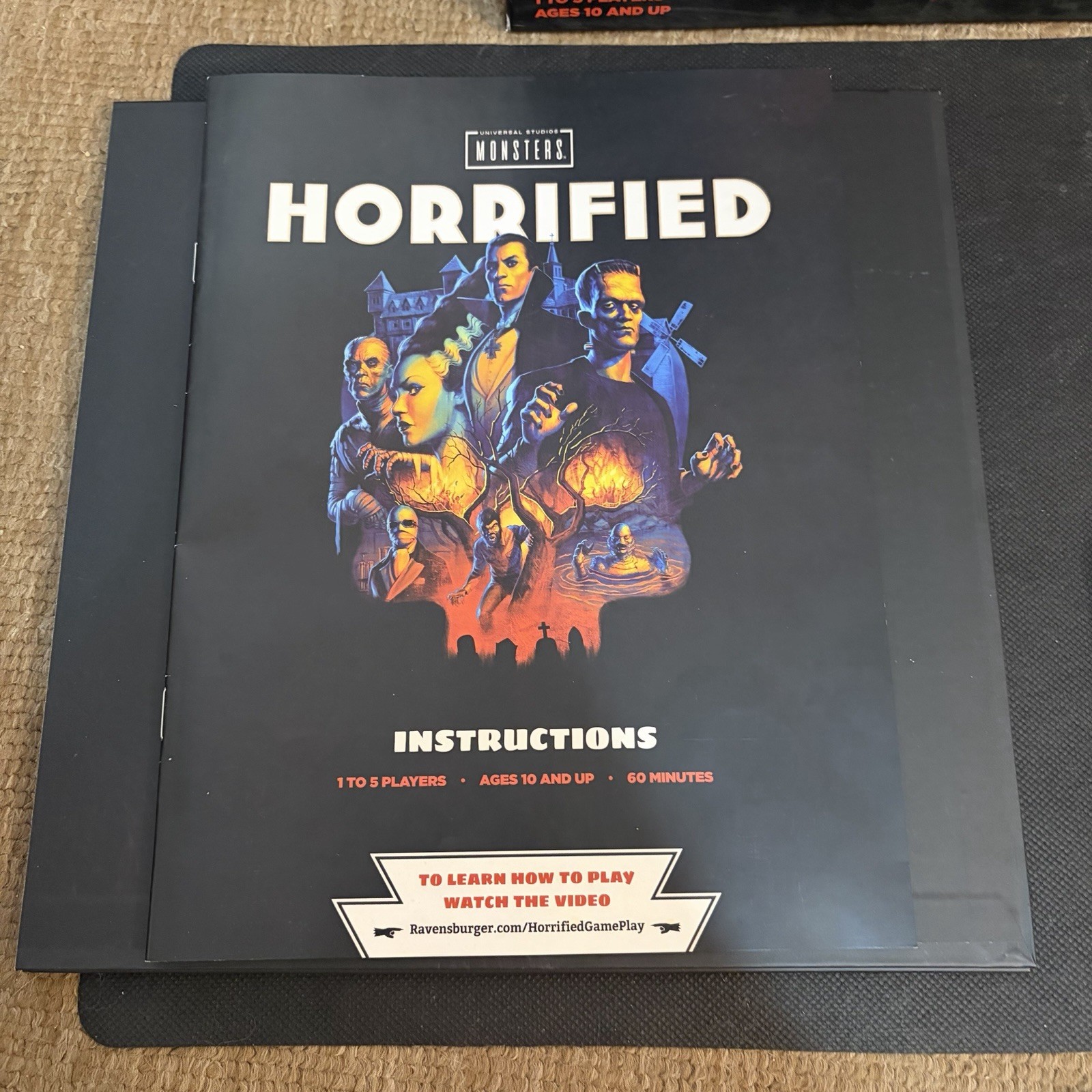 Horrified: Universal Studios Monsters Board Game – Box Tear See Photos