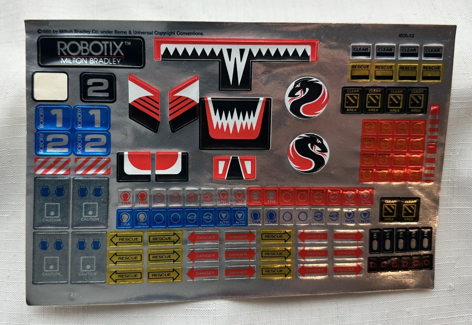 1985 Robotix R-1500 by Milton Bradley Complete Never Used FREE SHIPPING