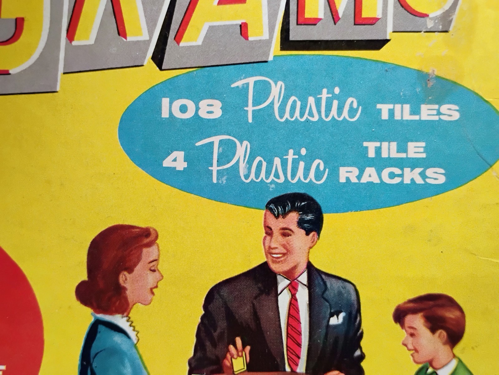 Vintage 1950’s Transogram Anagrams Word Scrabble Games Complete w All 108 Pieces