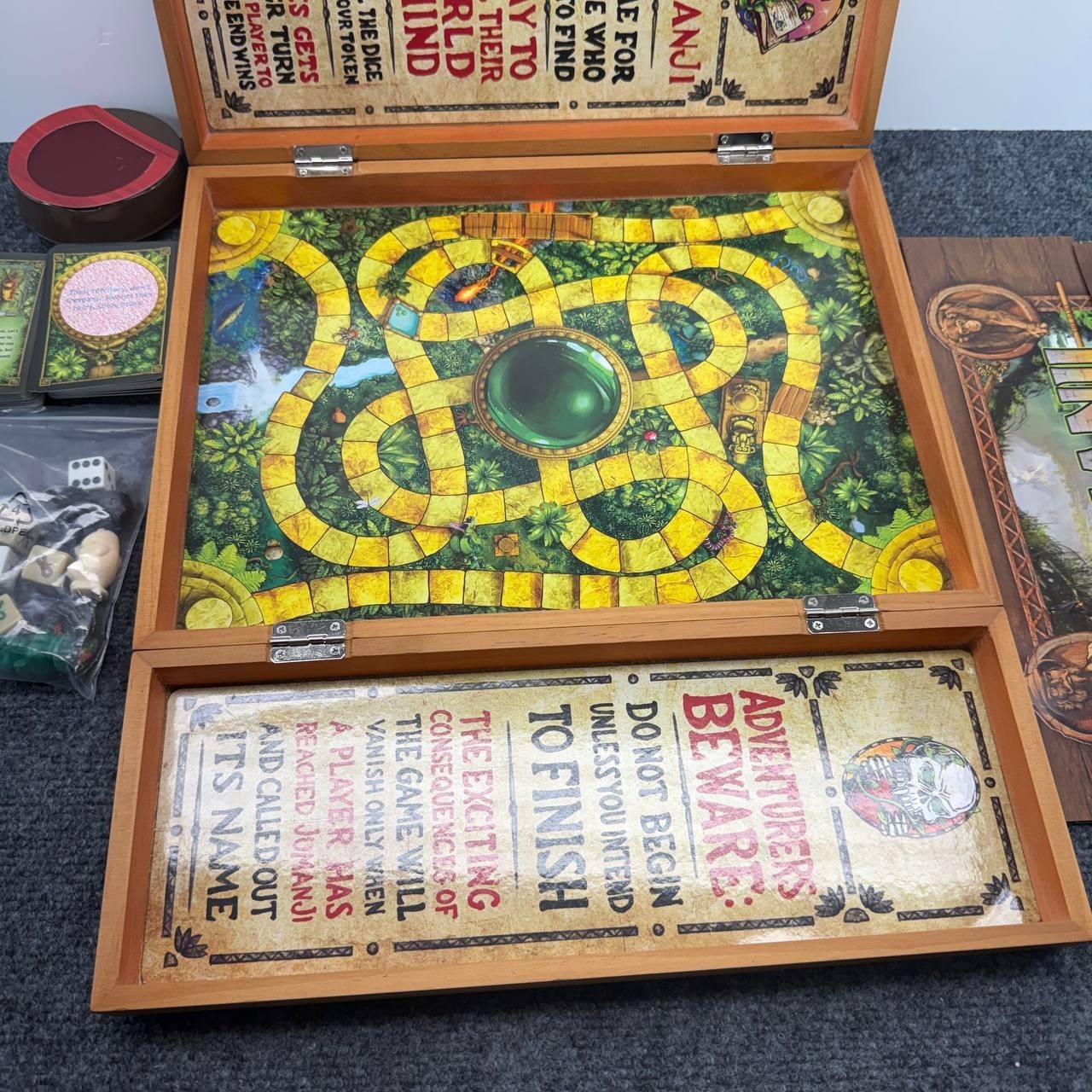 Spin Master Jumanji The Game Wooden Box Edition Board Game 21 Inch