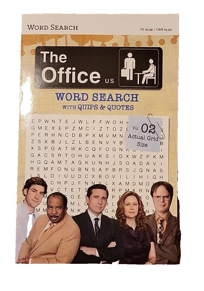 2 new – THE OFFICE vol. 02 & FRIENDS vol. 01 – word search with pages to color